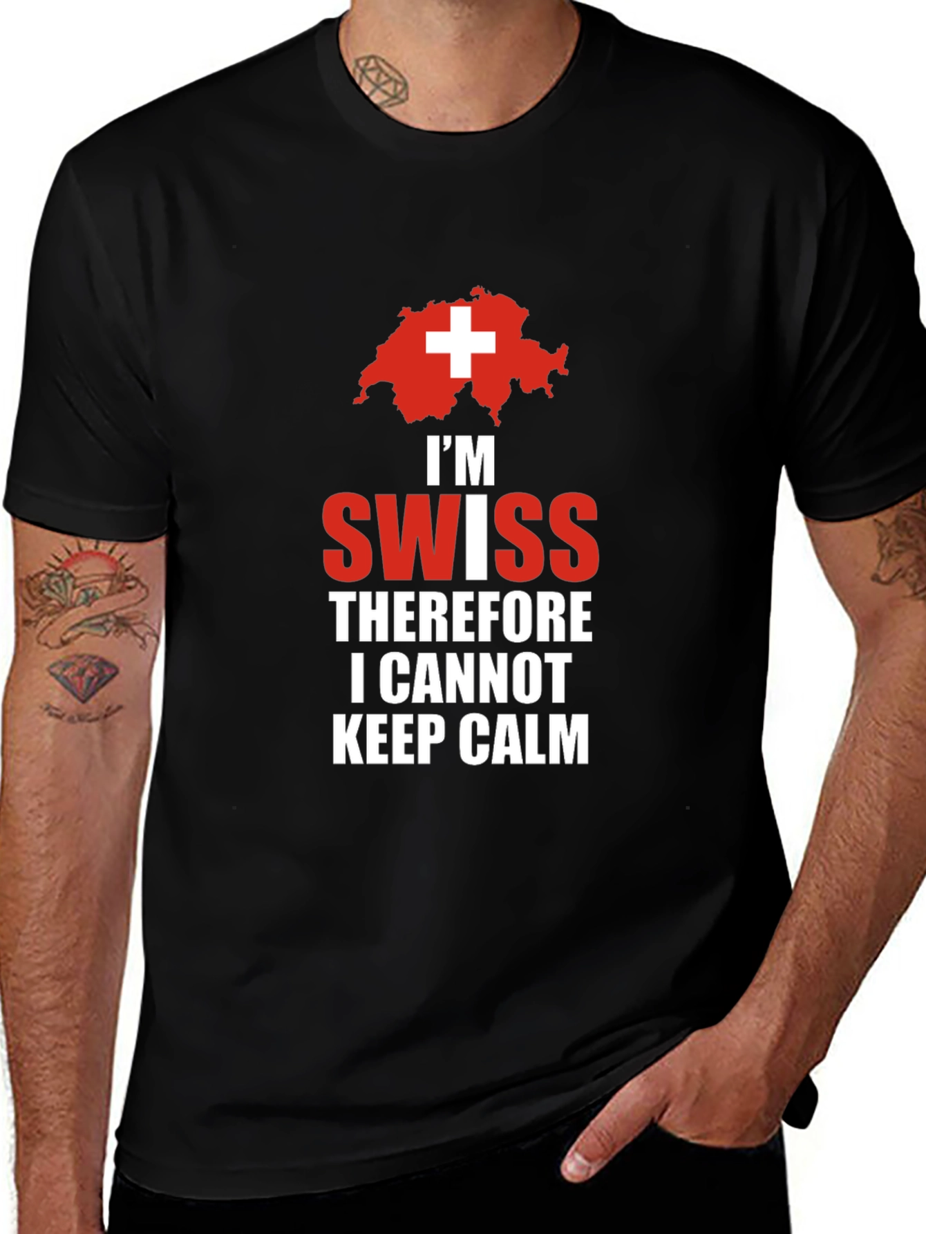 Im Swiss T-Shirt: Keep Calm Design