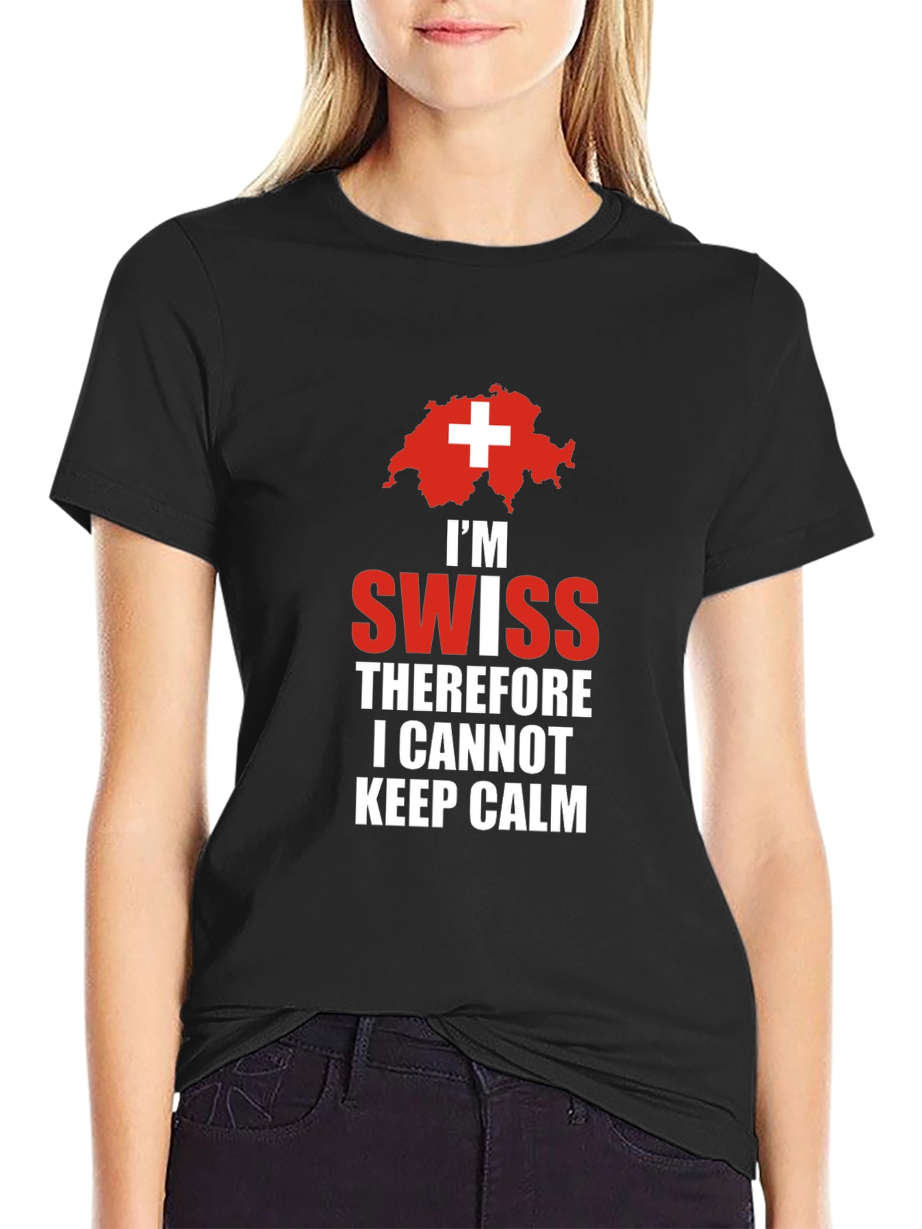 Im Swiss T-Shirt: Keep Calm Design