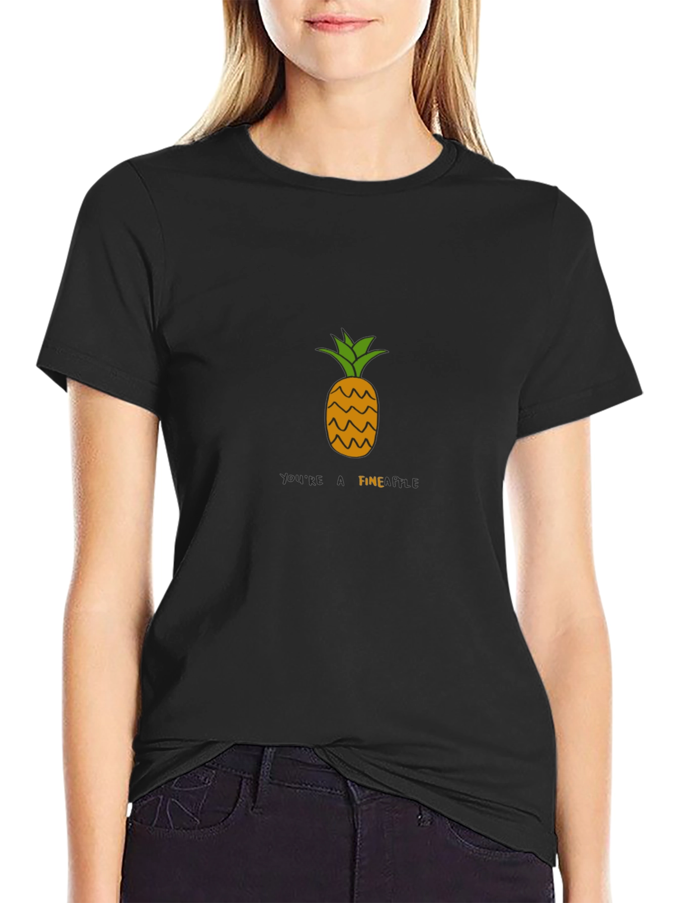 Youre A Fineapple Black T-Shirt
