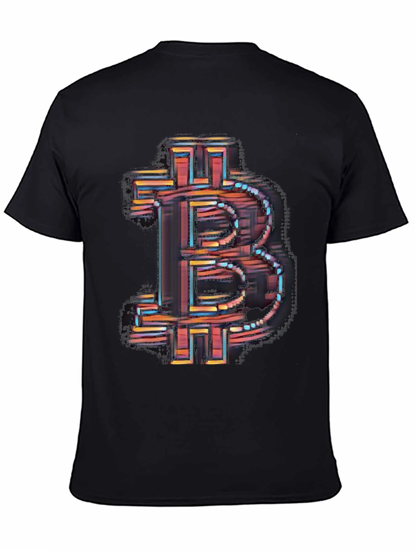 Bitcoin Symbol Graphic Black T-Shirt