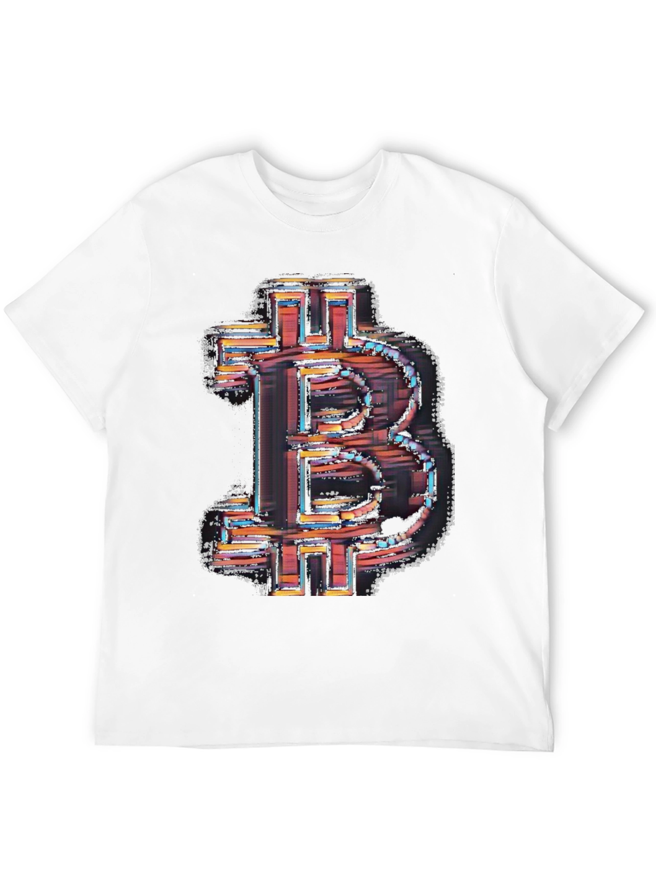 Bitcoin Symbol Graphic Black T-Shirt
