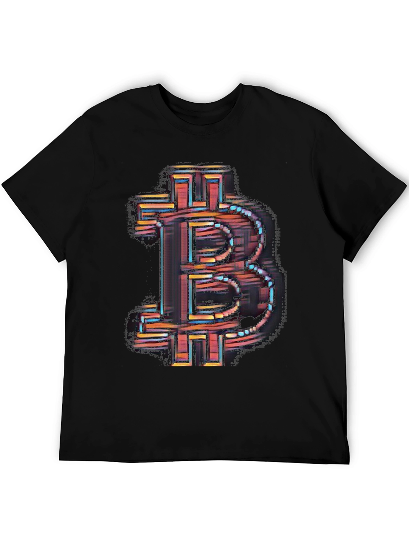 Bitcoin Symbol Graphic Black T-Shirt