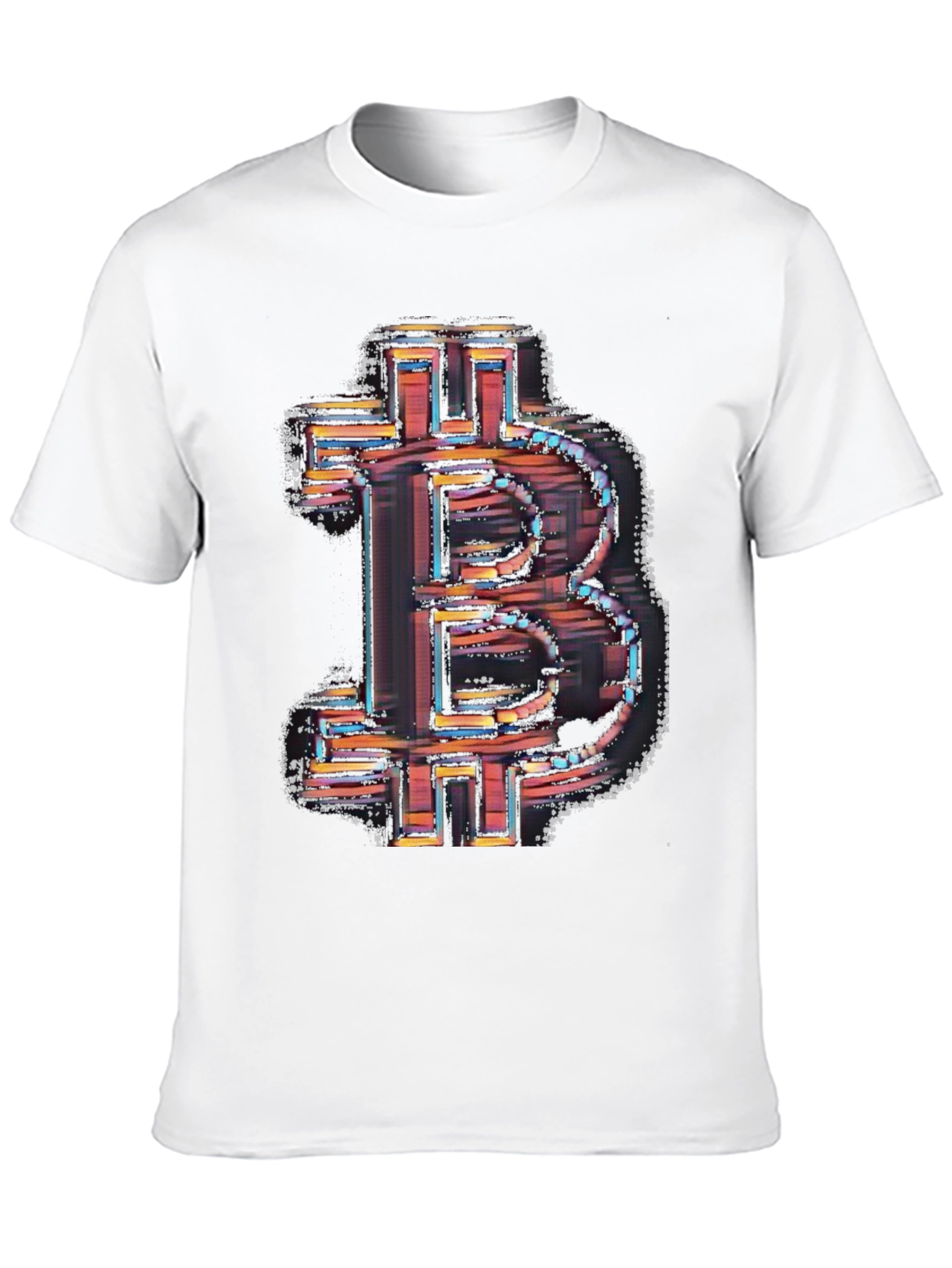 Bitcoin Symbol Graphic Black T-Shirt