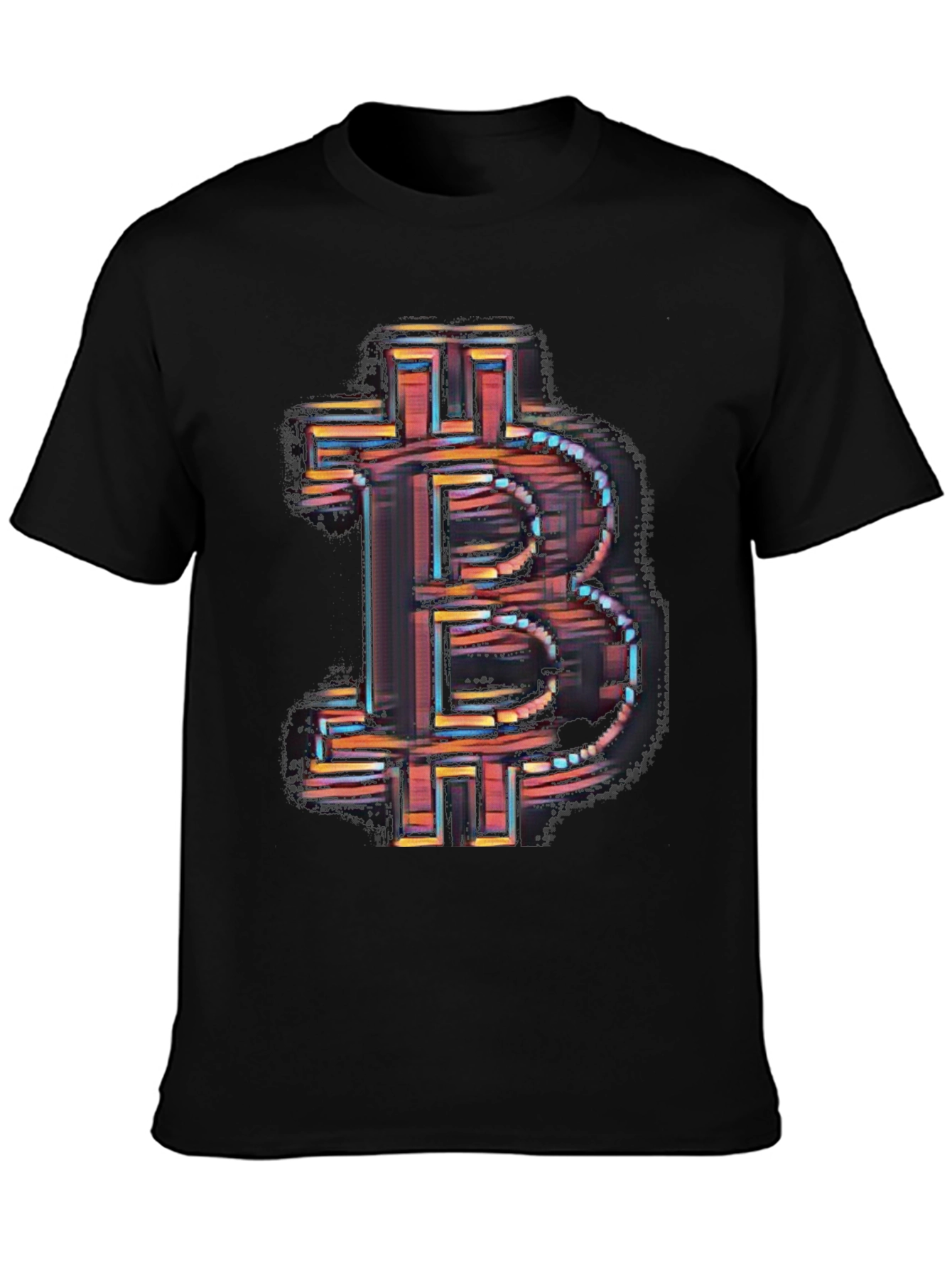 Bitcoin Symbol Graphic Black T-Shirt