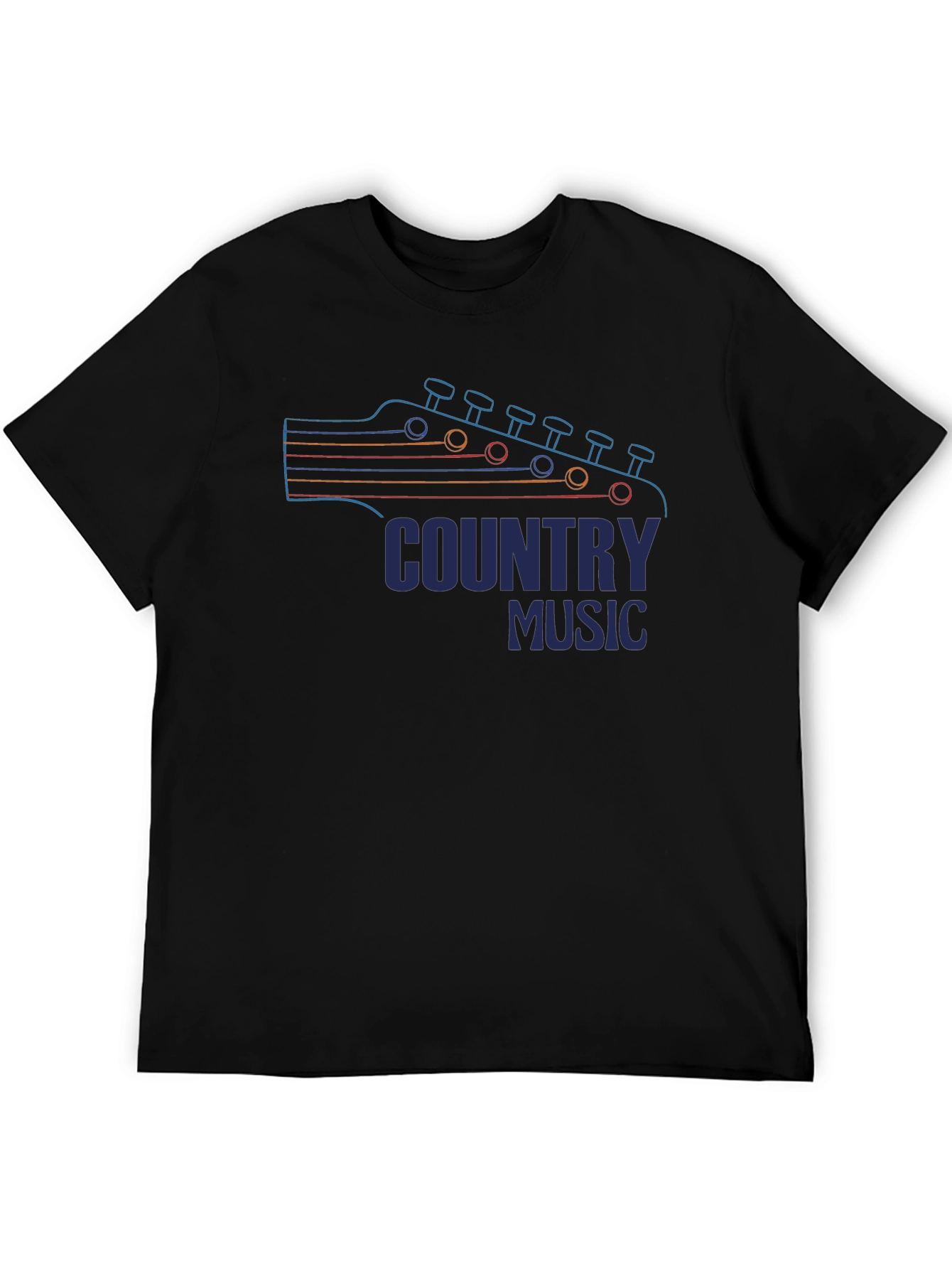 Country Music Guitar Head T-Shirt