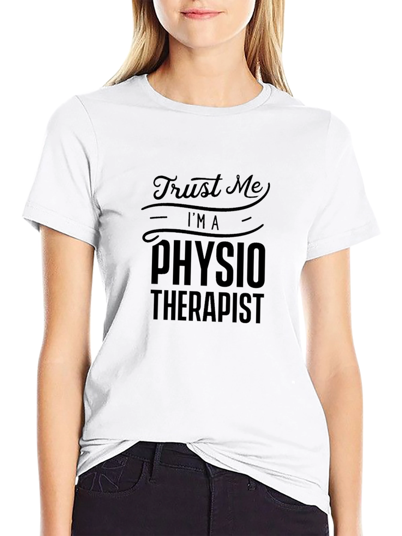 Trust Me Im a Physiotherapist - Black T-Shirt