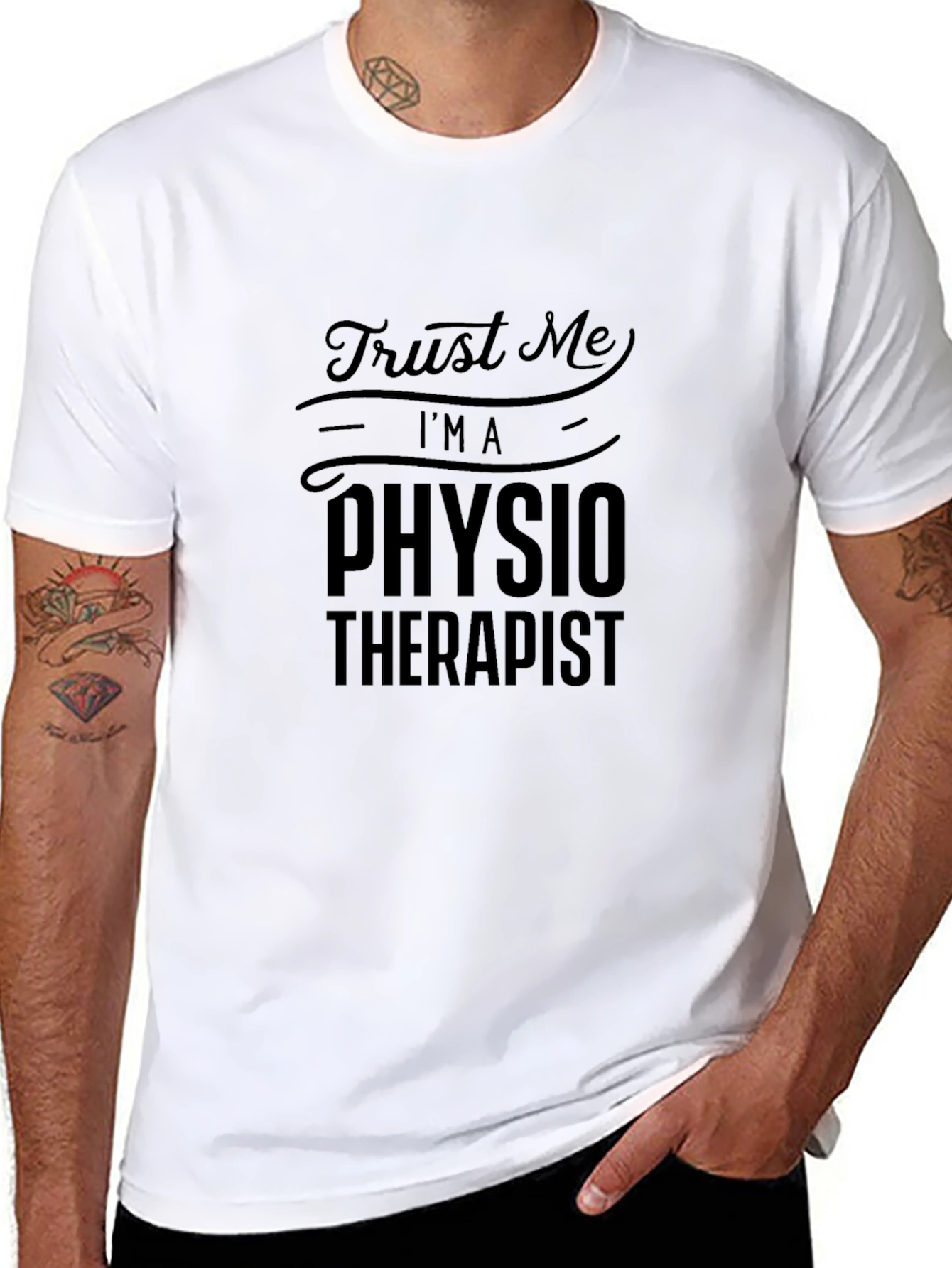 Trust Me Im a Physiotherapist - Black T-Shirt