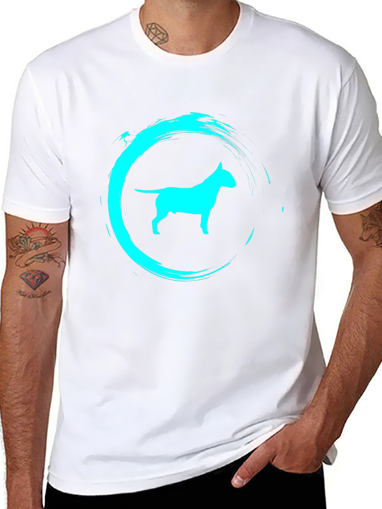 Bull Terrier T-Shirt - Unique Graphic Design