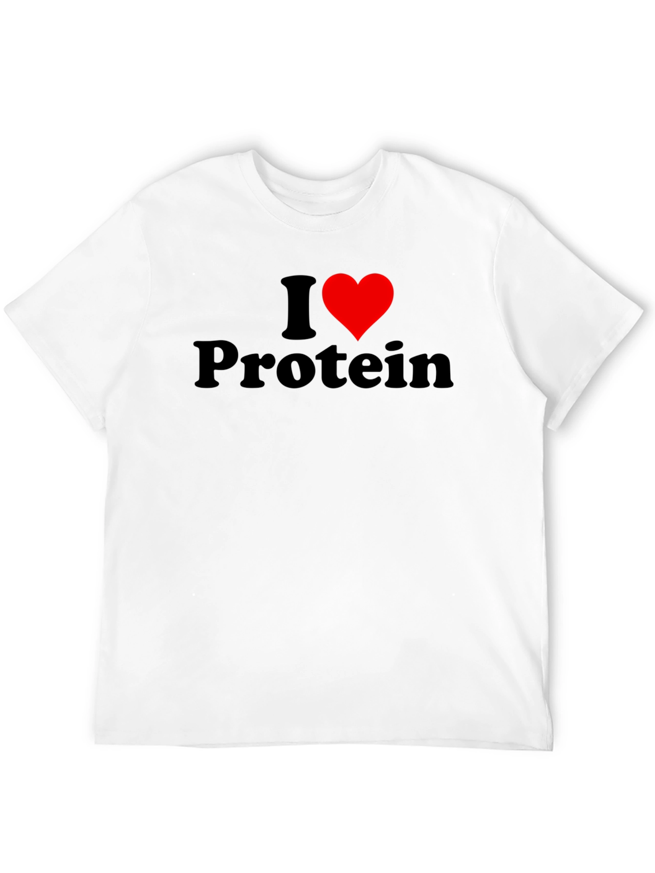 I Heart Protein Black Graphic Tee