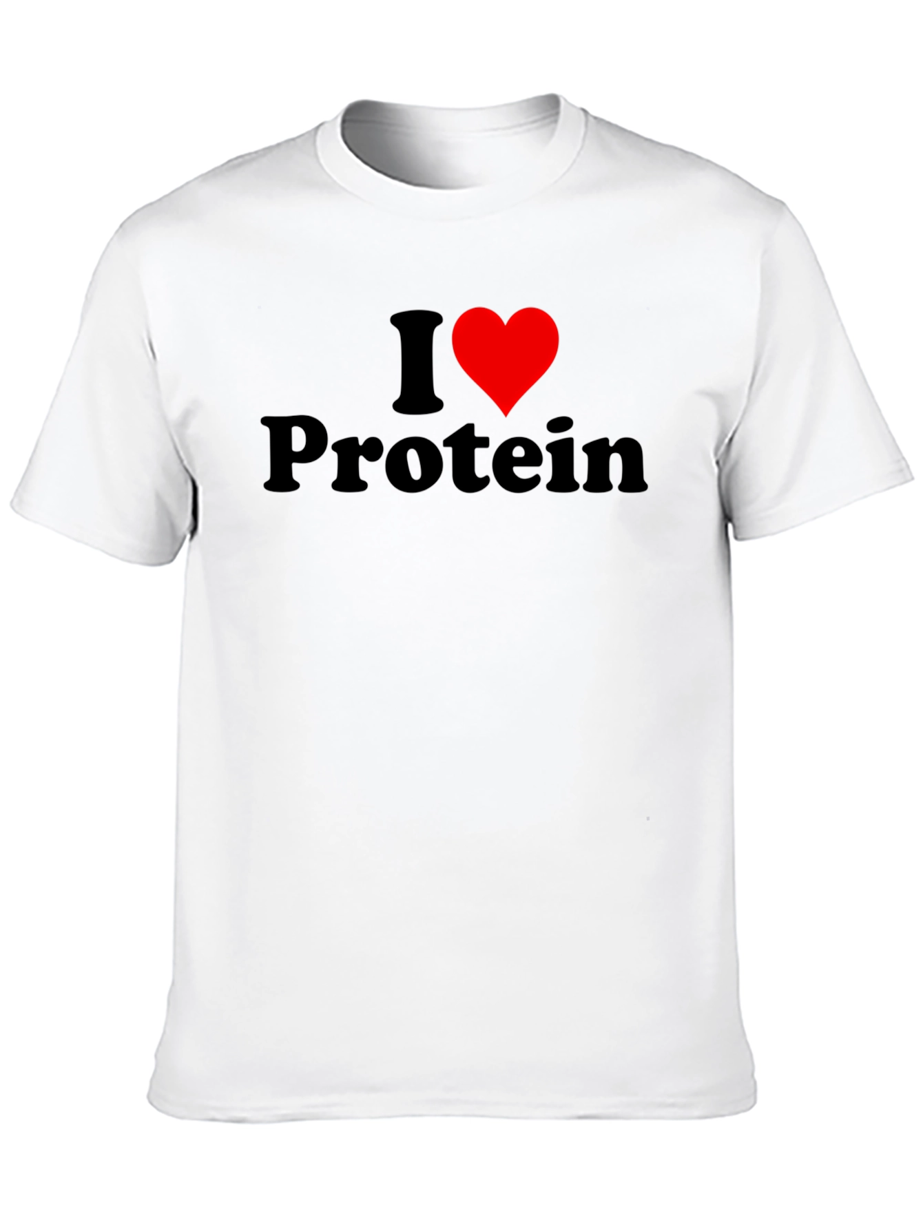 I Heart Protein Black Graphic Tee