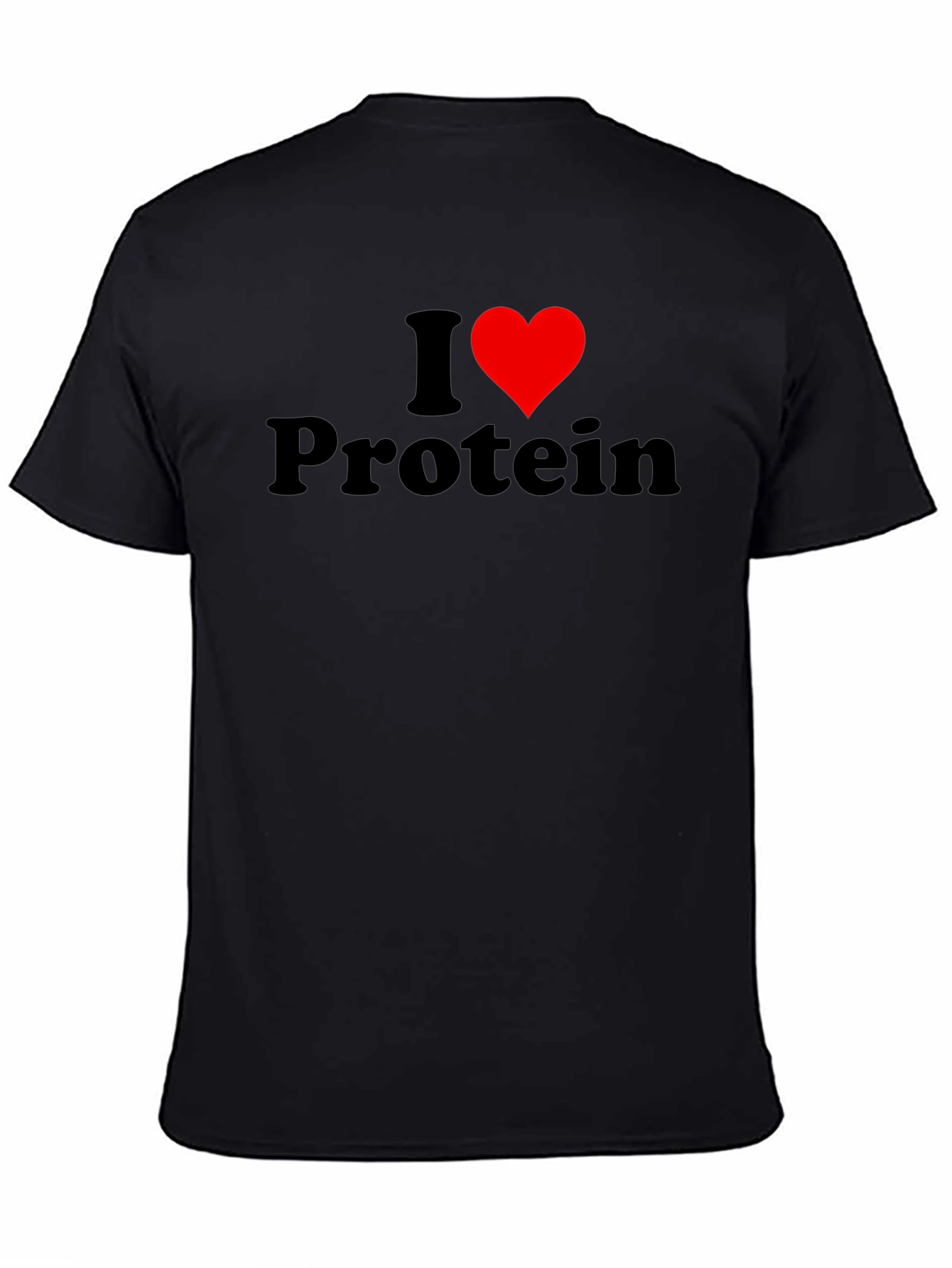 I Heart Protein Black Graphic Tee