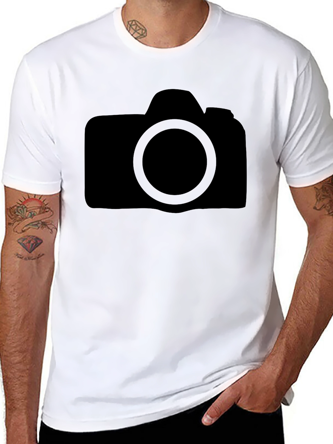 Black Camera Graphic T-Shirt - Photographers Style