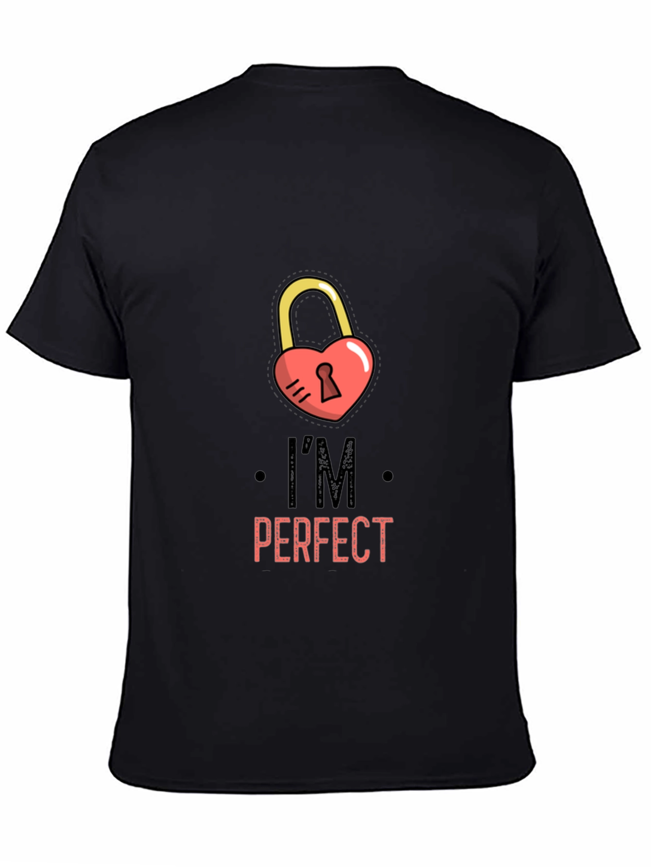 Im Perfect Heart Lock T-Shirt - Stylish Graphic Tee
