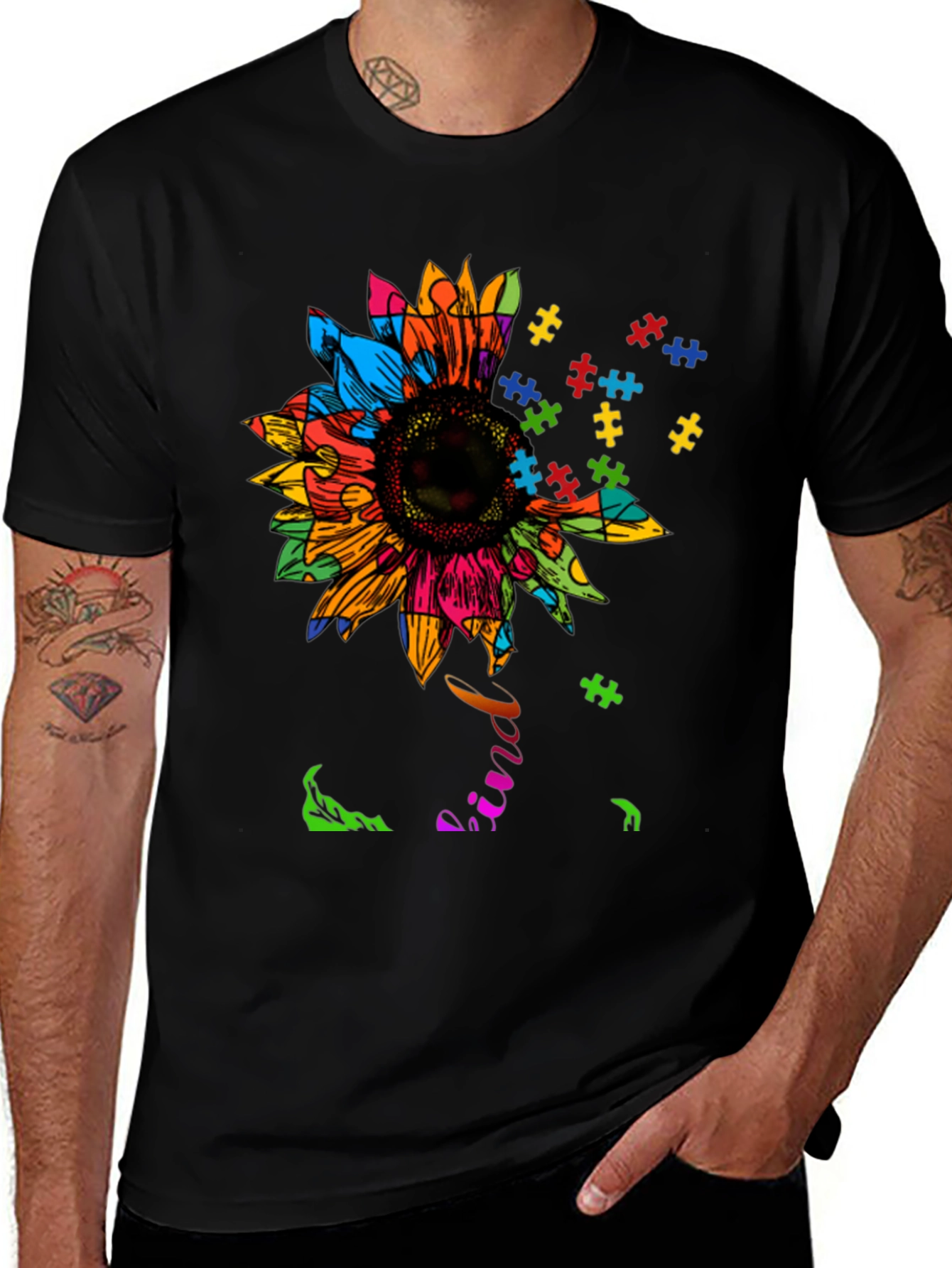 Sunflower Autism Awareness T-Shirt
