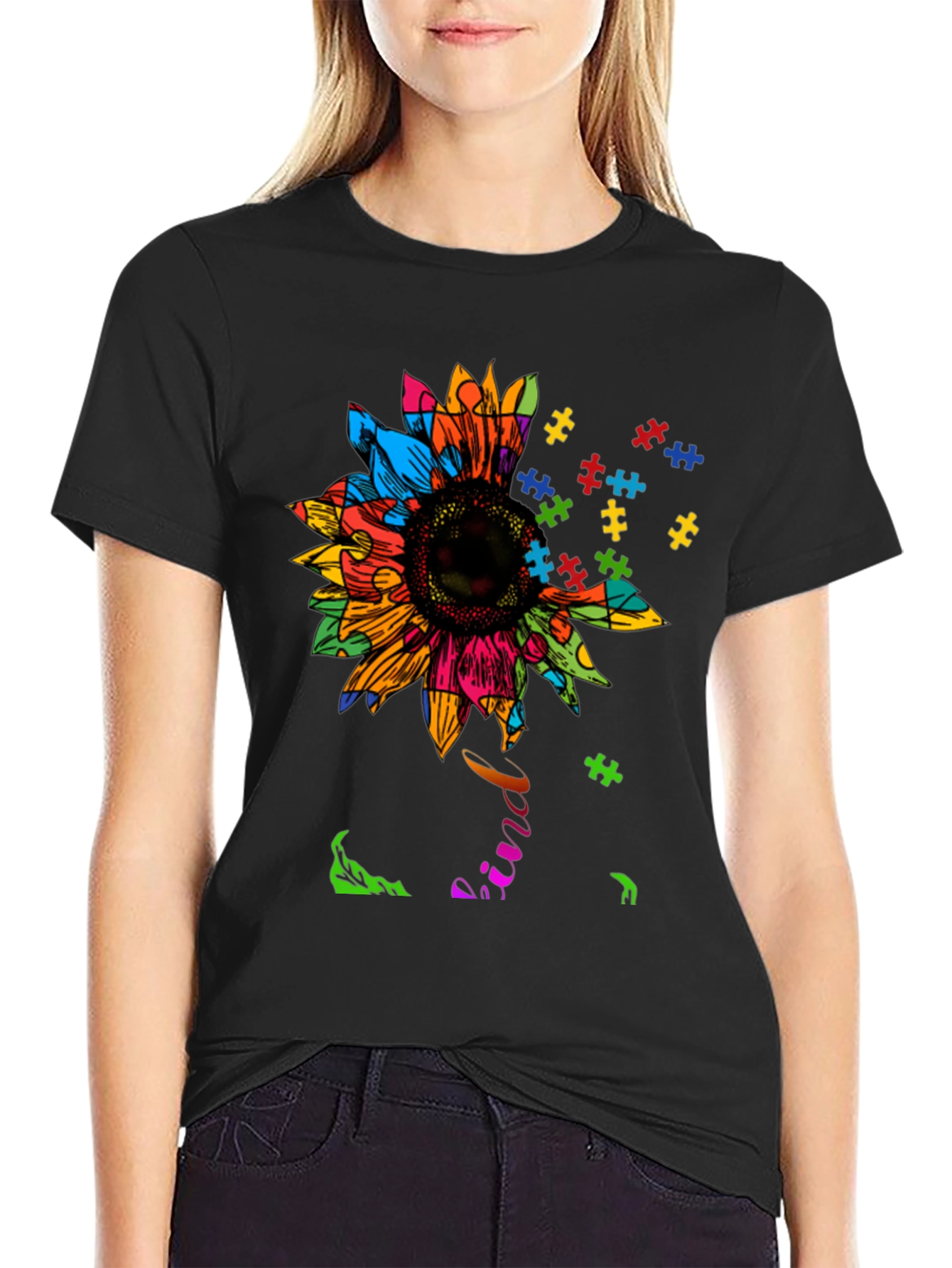 Sunflower Autism Awareness T-Shirt