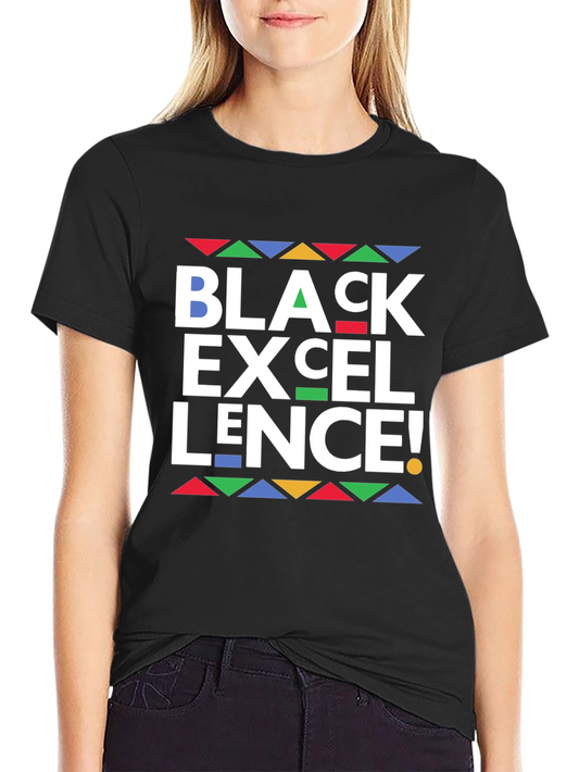 Black Excellence Graphic Tee - Bold Statement Shirt