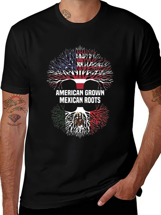 American Grown Mexican Roots T-Shirt