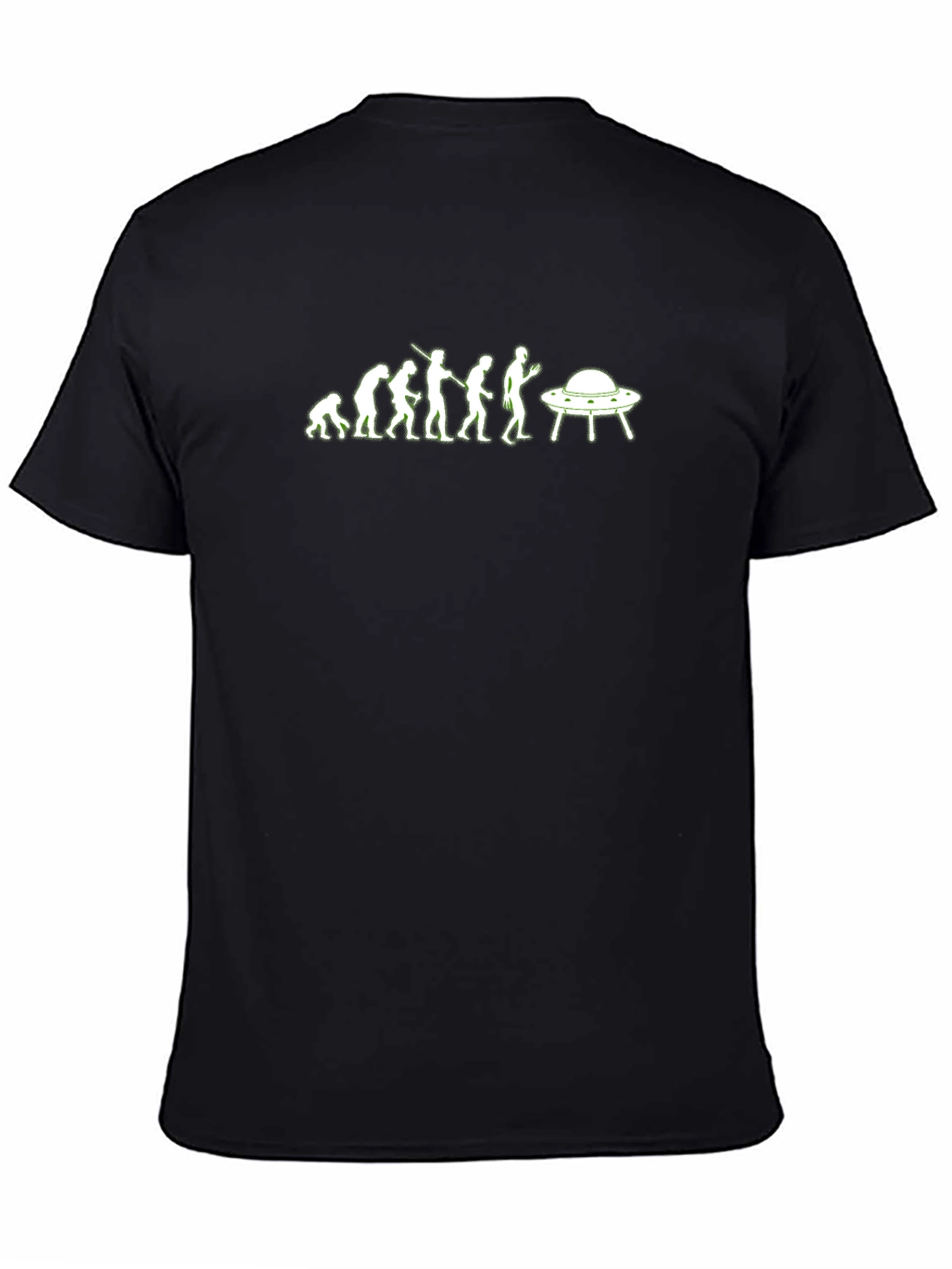 Evolution to UFO Abduction Graphic T-Shirt
