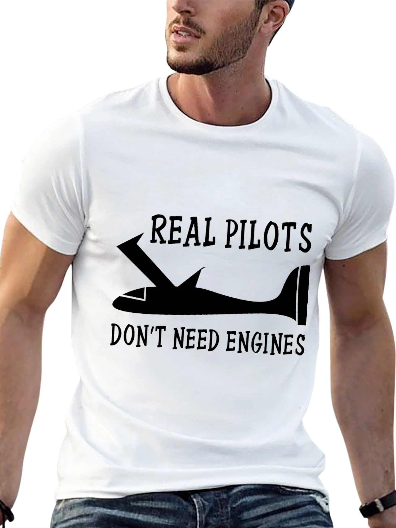 Real Pilots Dont Need Engines T-Shirt