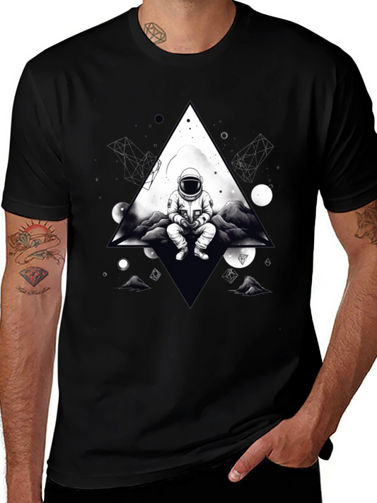 Astronaut in Space T-Shirt - Graphic Tee