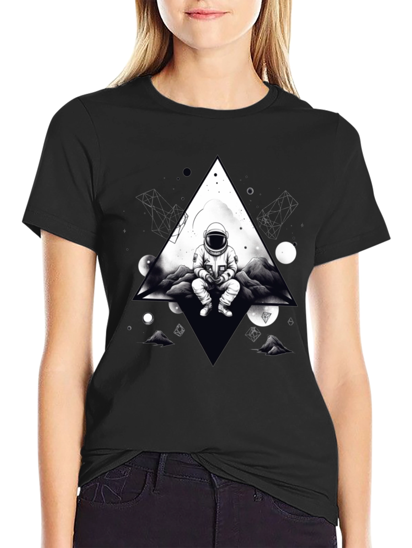 Astronaut in Space T-Shirt - Graphic Tee