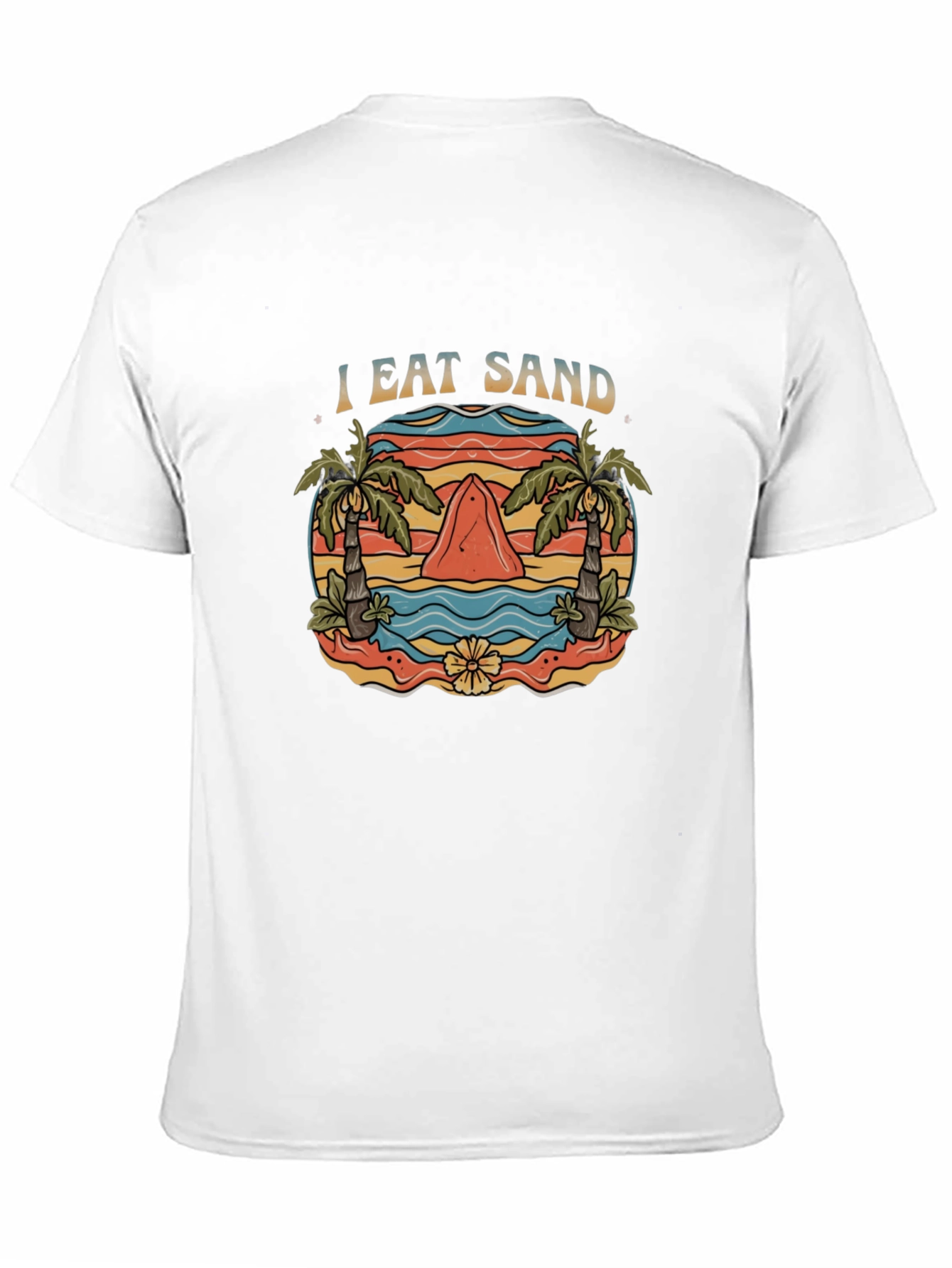 I Eat Sand T-Shirt - Novelty Shark Graphic Tee