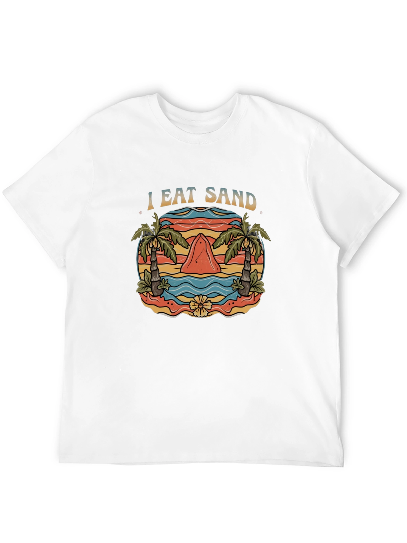 I Eat Sand T-Shirt - Novelty Shark Graphic Tee