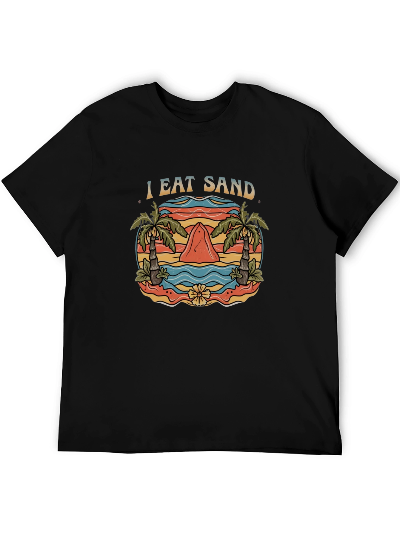 I Eat Sand T-Shirt - Novelty Shark Graphic Tee