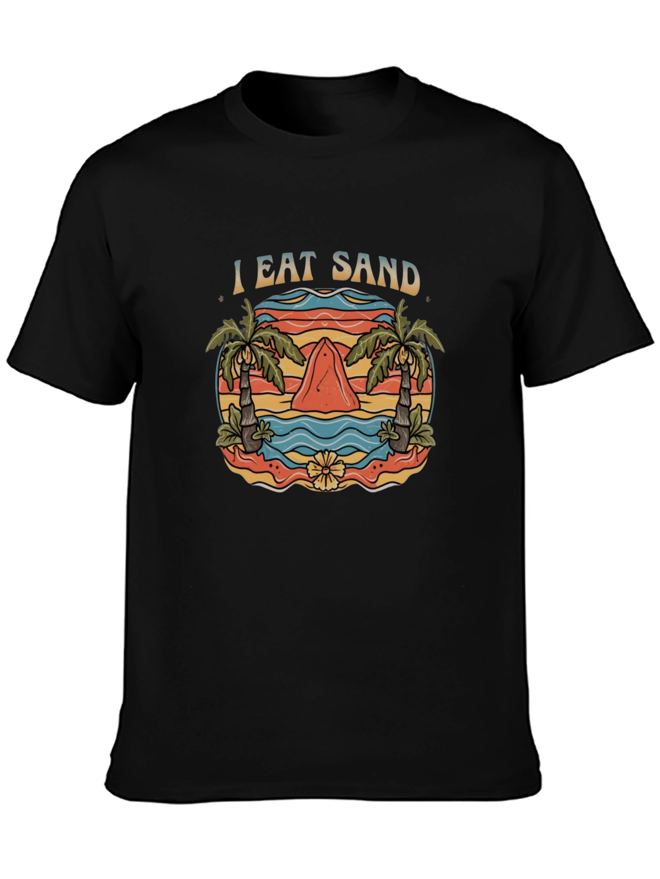 I Eat Sand T-Shirt - Novelty Shark Graphic Tee
