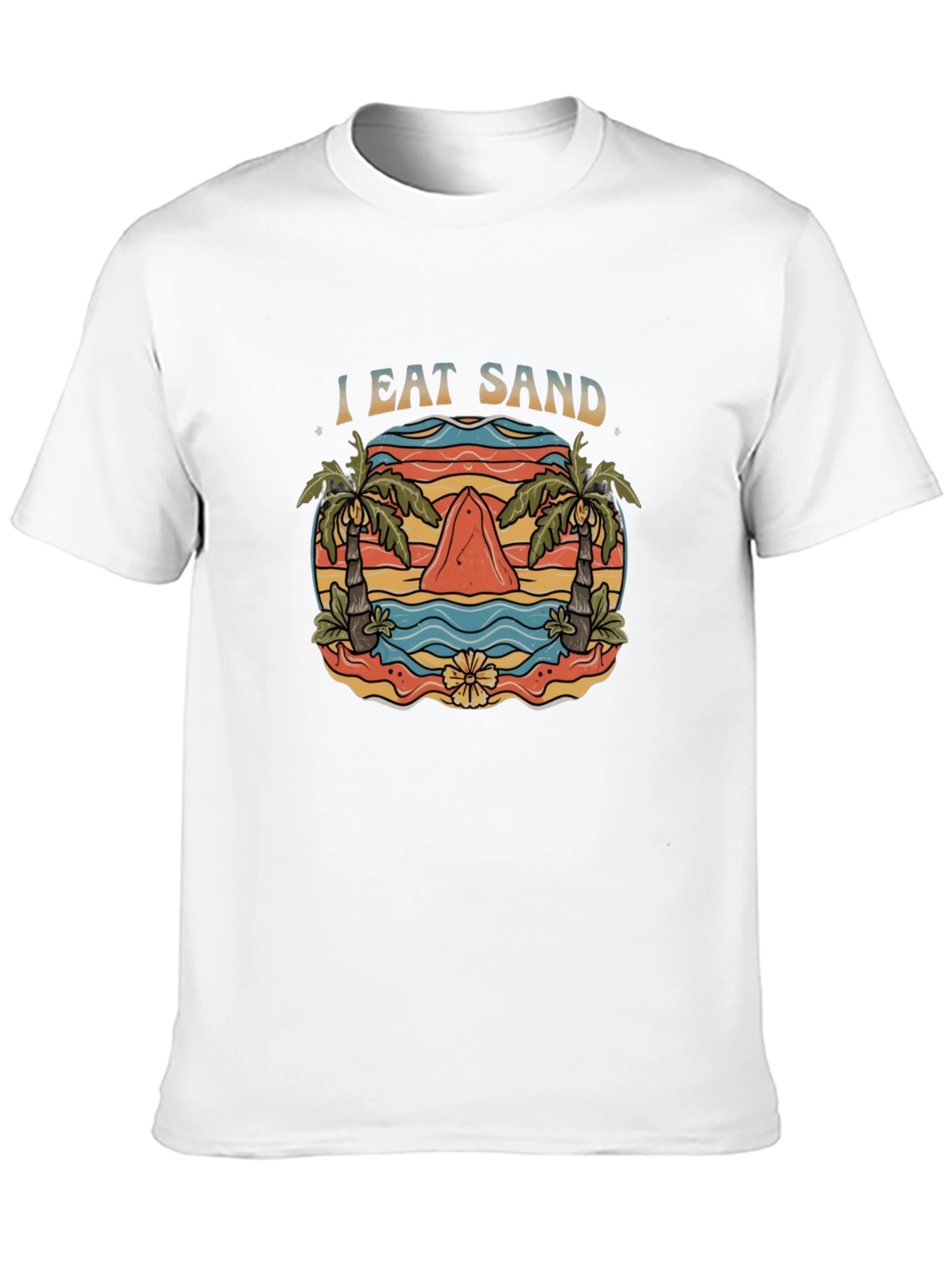I Eat Sand T-Shirt - Novelty Shark Graphic Tee