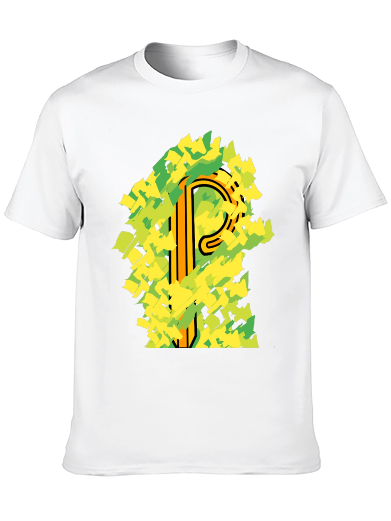 Abstract Letter P Graphic T-Shirt