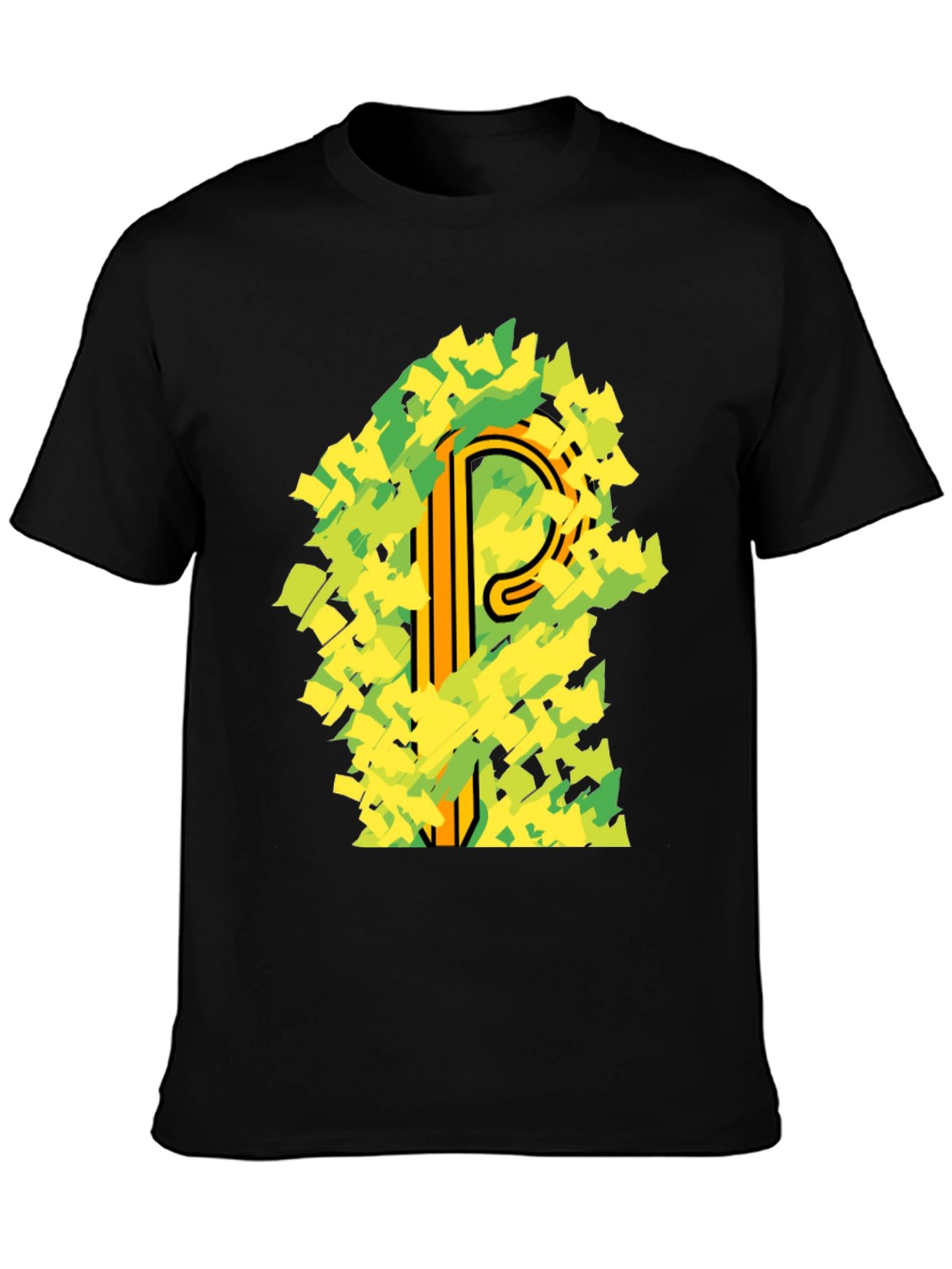 Abstract Letter P Graphic T-Shirt