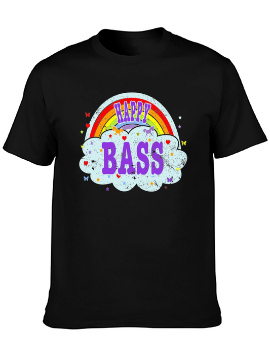Happy Bass Rainbow Cloud T-Shirt