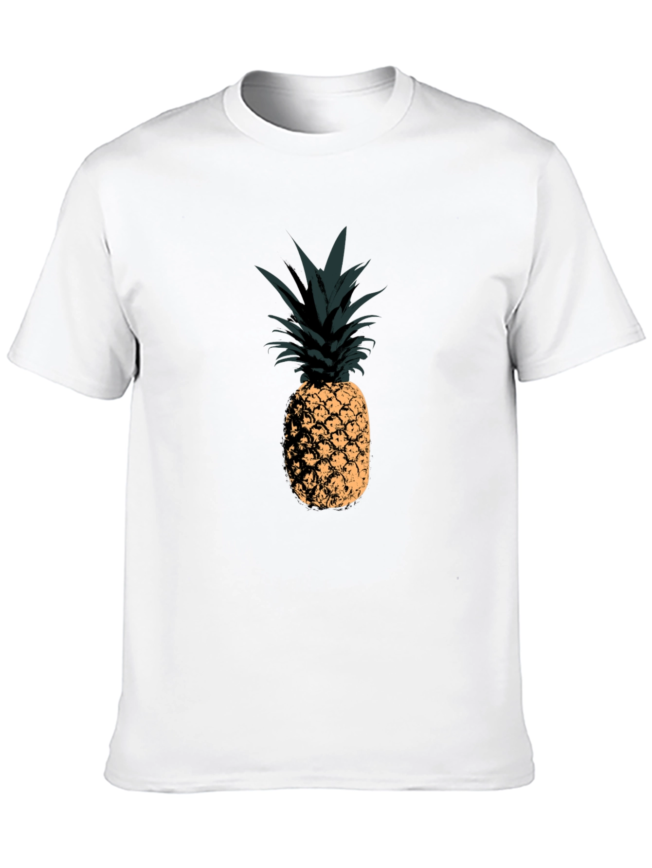 Pineapple Graphic Black T-Shirt - Tropical Vibes