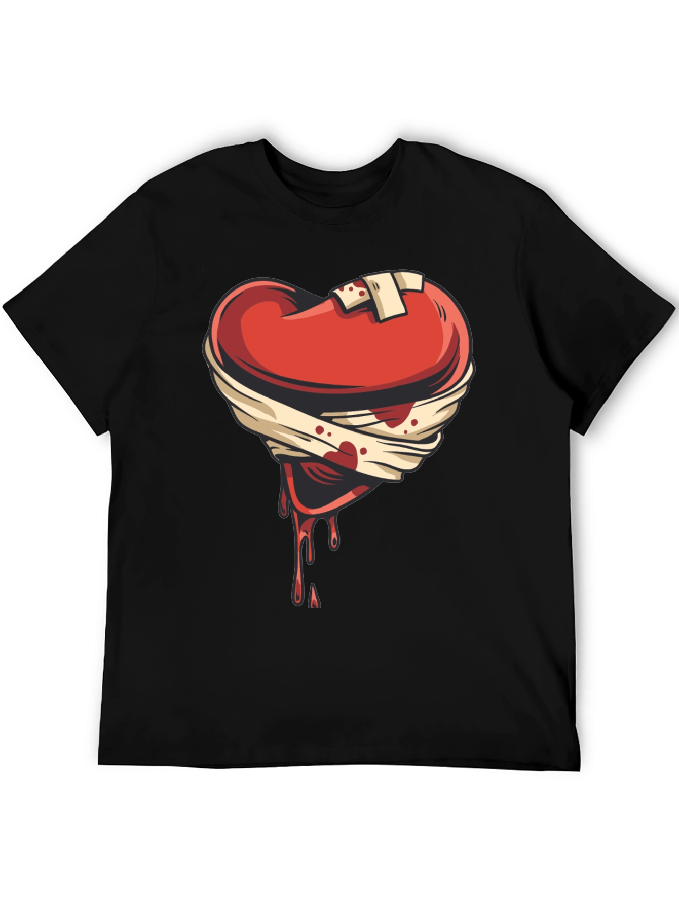 Wounded Heart Graphic Tee - Emotional Expression