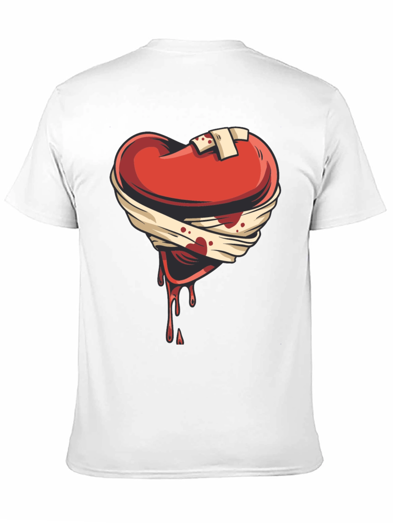 Wounded Heart Graphic Tee - Emotional Expression