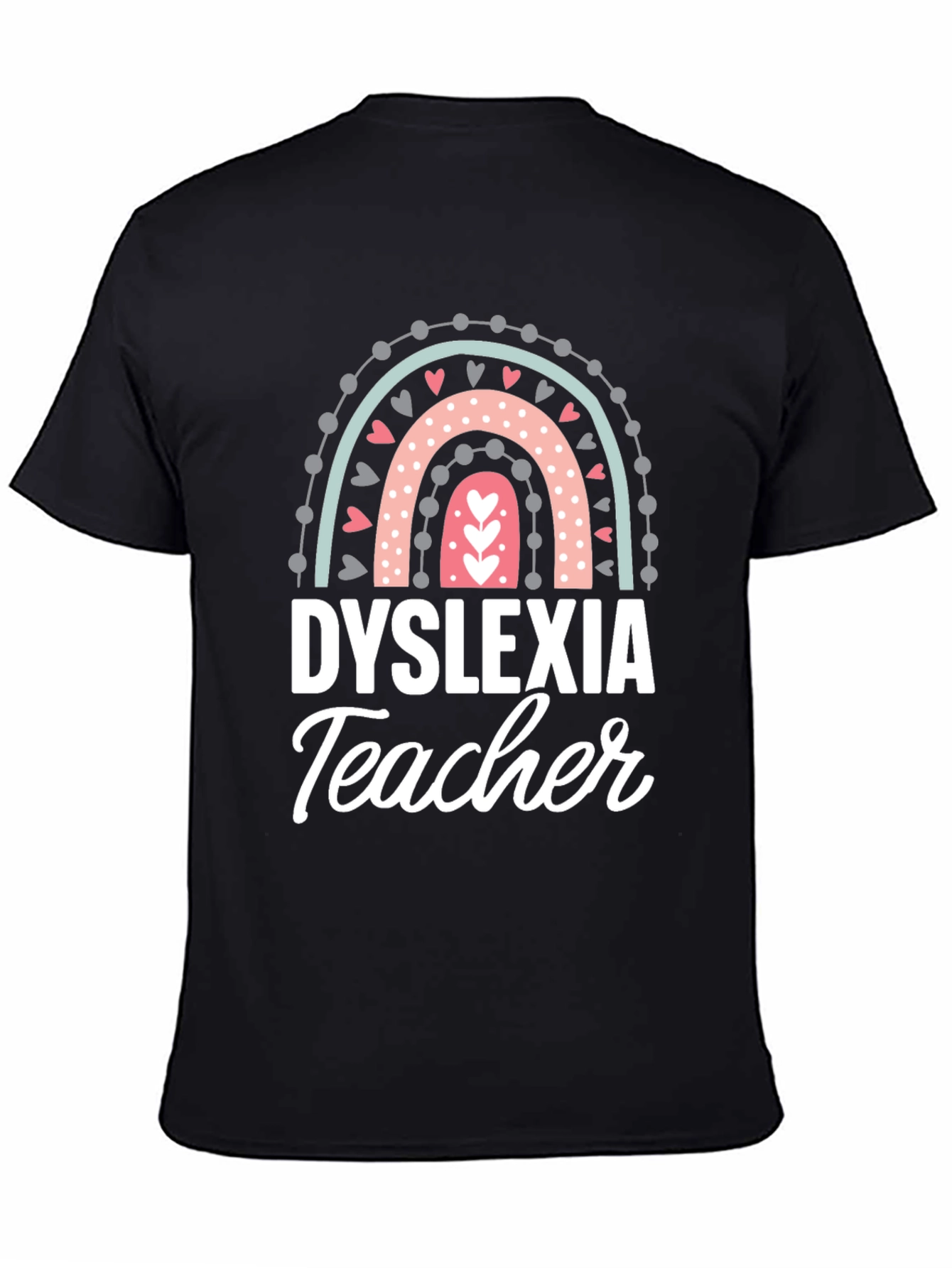 Dyslexia Teacher Rainbow Graphic Tee