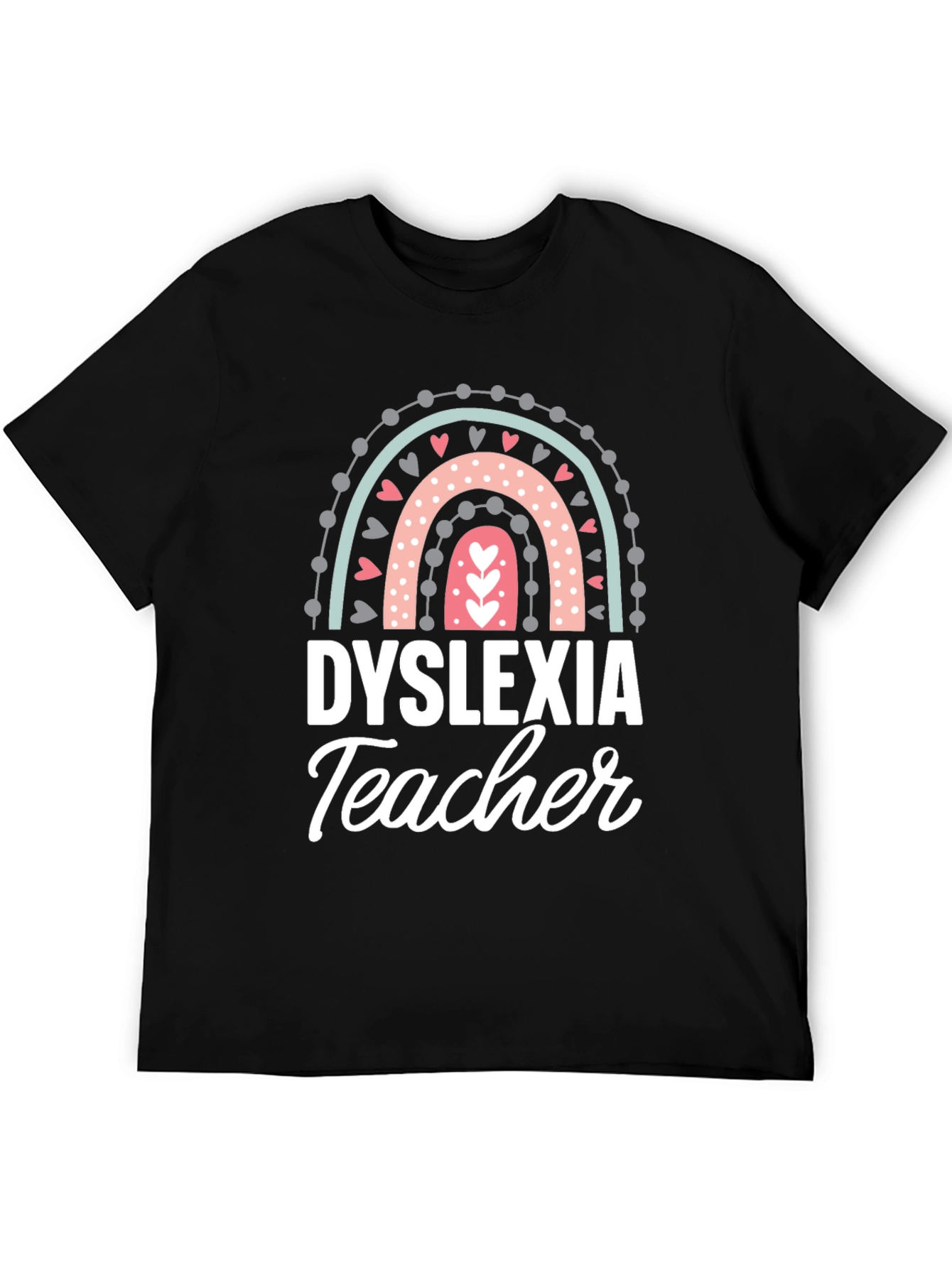 Dyslexia Teacher Rainbow Graphic Tee