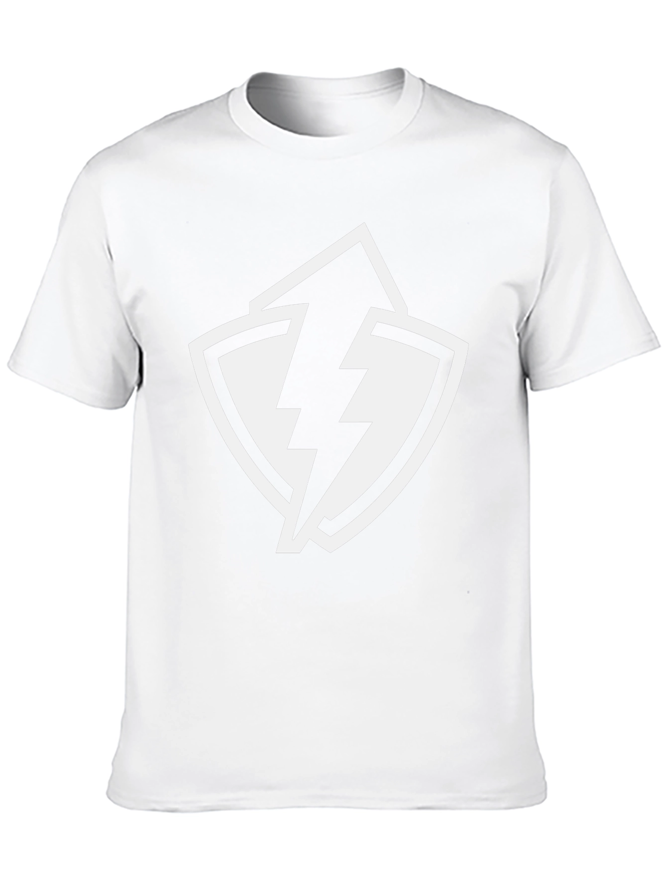 Lightning Bolt Shield Graphic Black T-Shirt