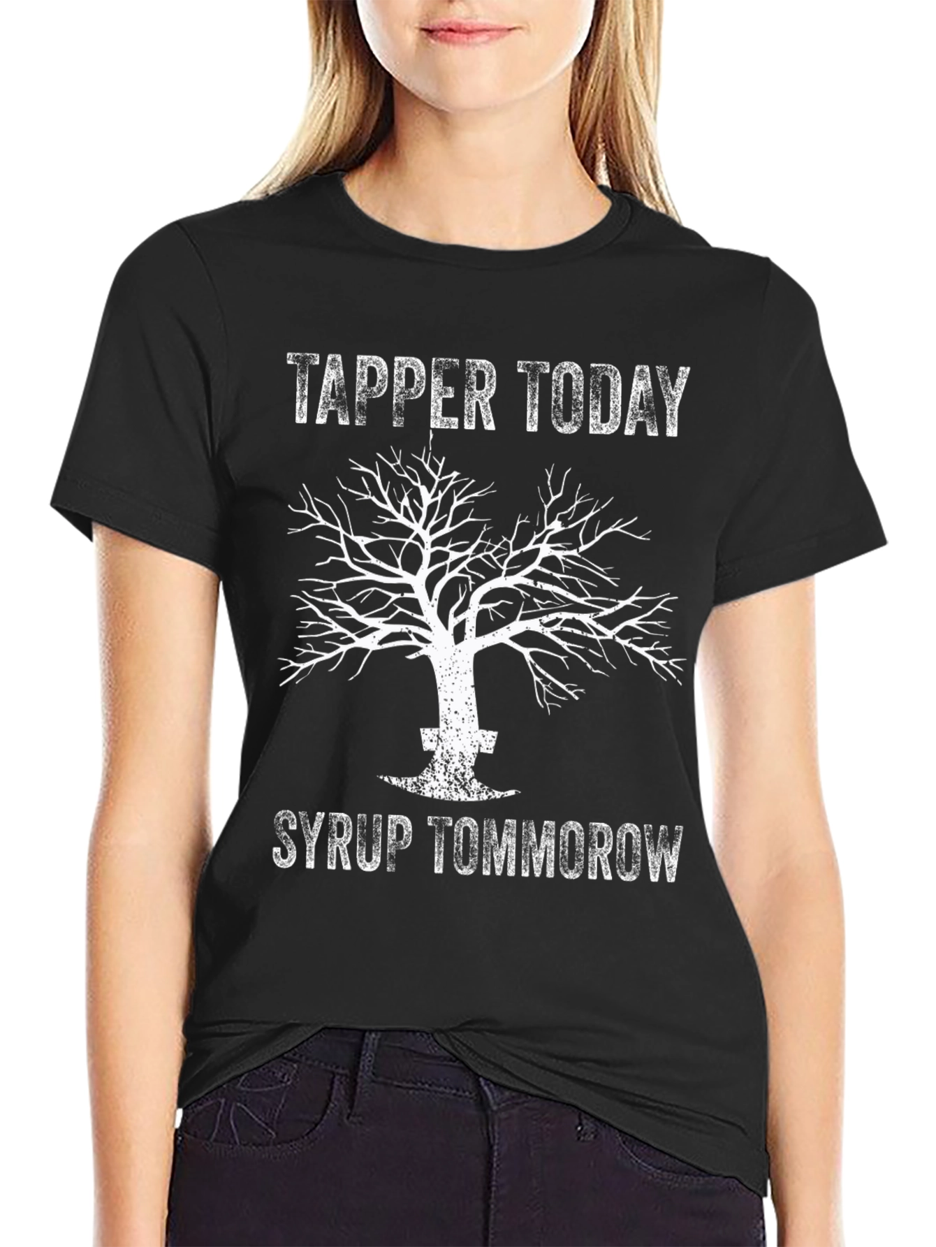 Tapper Today Syrup Tomorrow Black T-Shirt