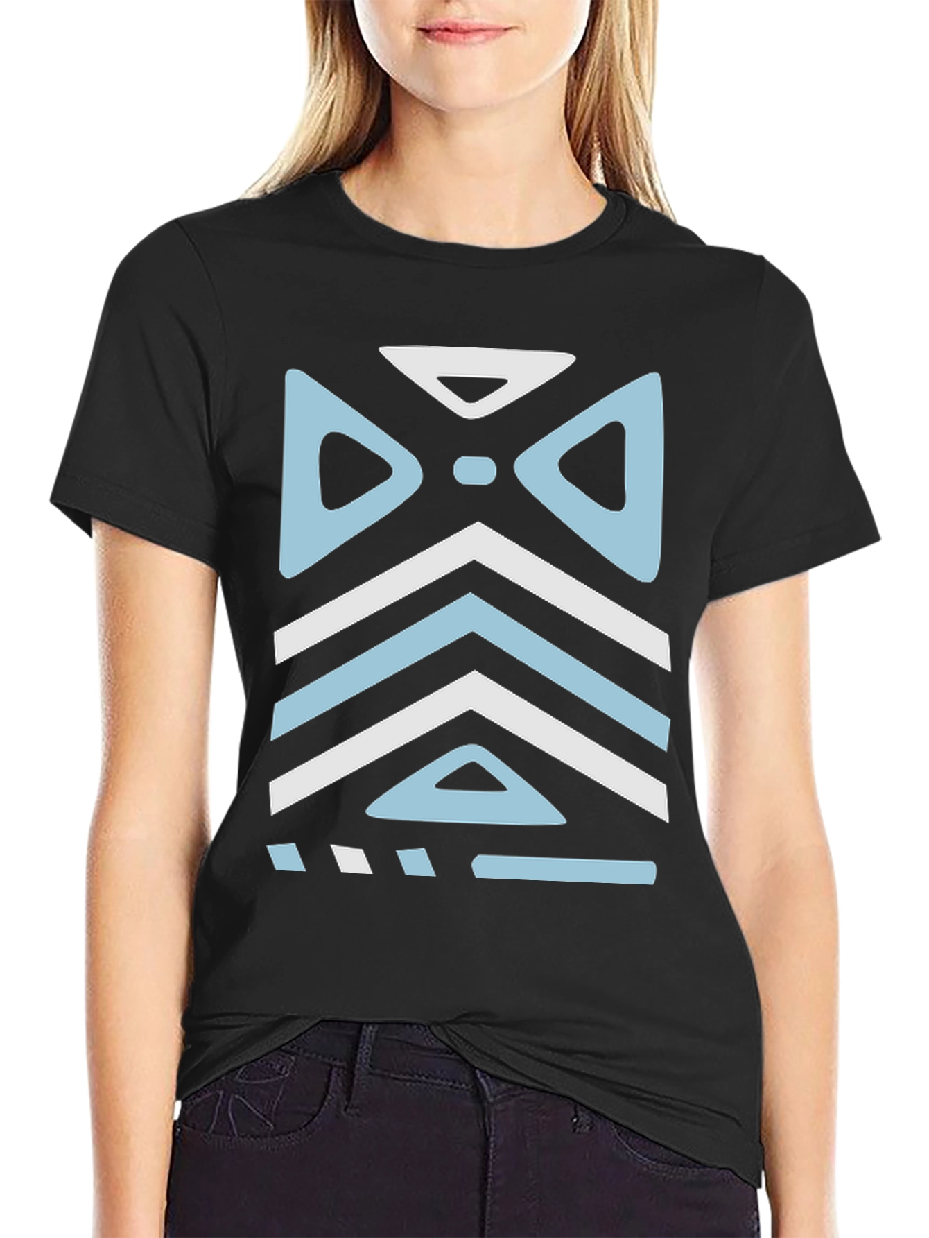 Tribal Pattern Tee - Stylish Graphic Print Shirt