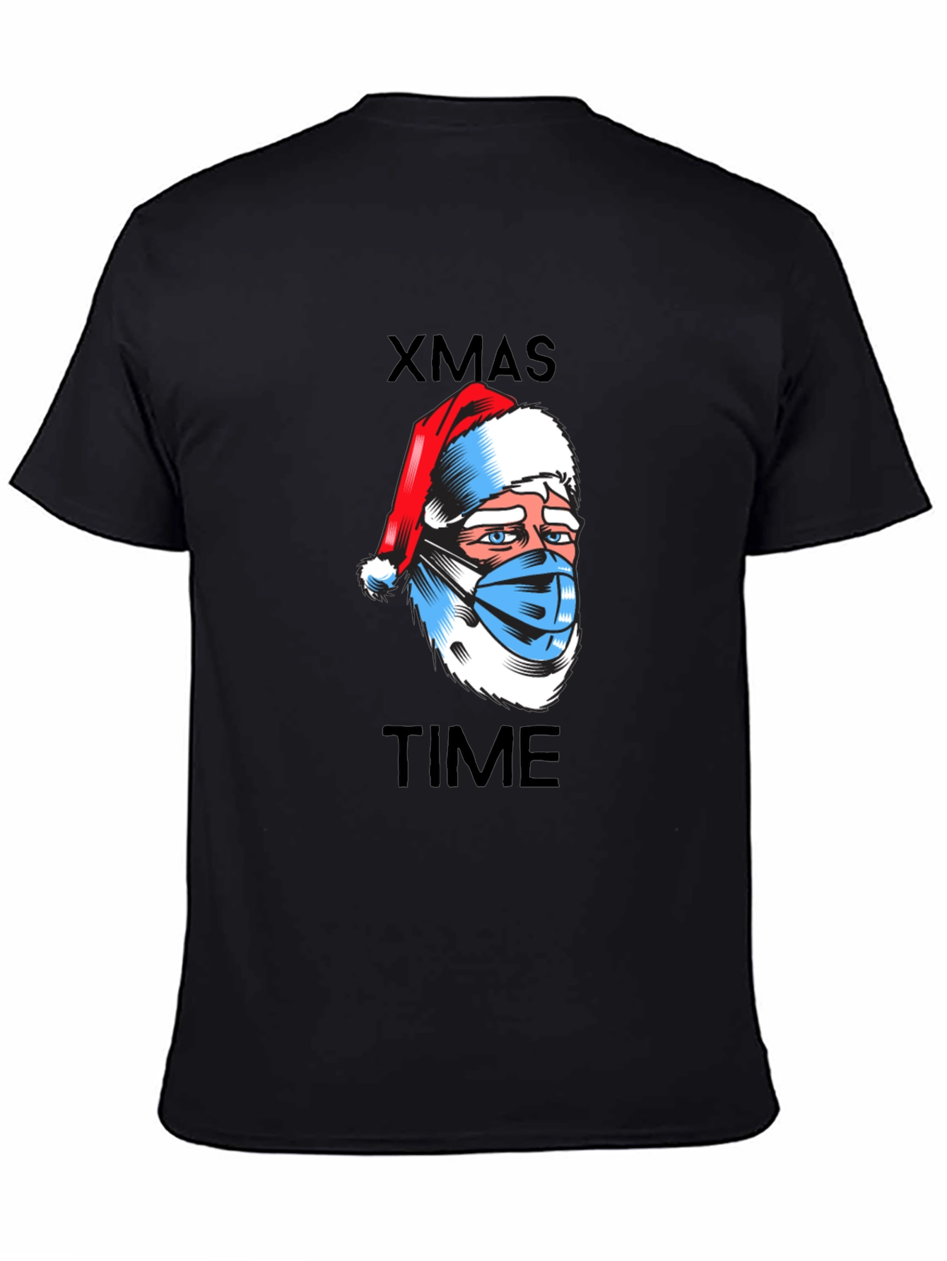 Xmas Time Masked Santa Graphic Tee