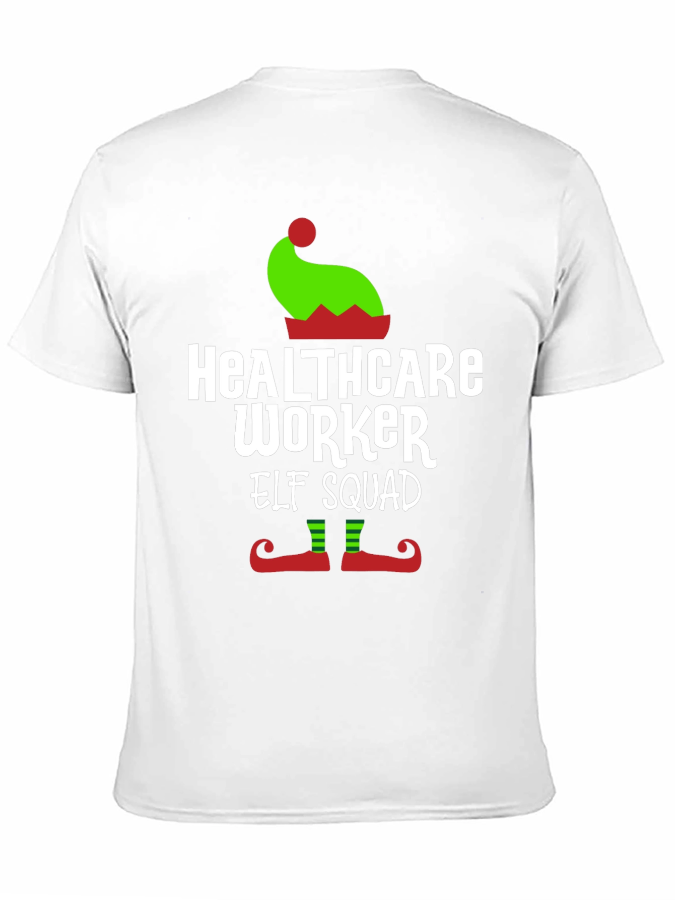 Healthcare Worker Elf Squad Christmas T-Shirt