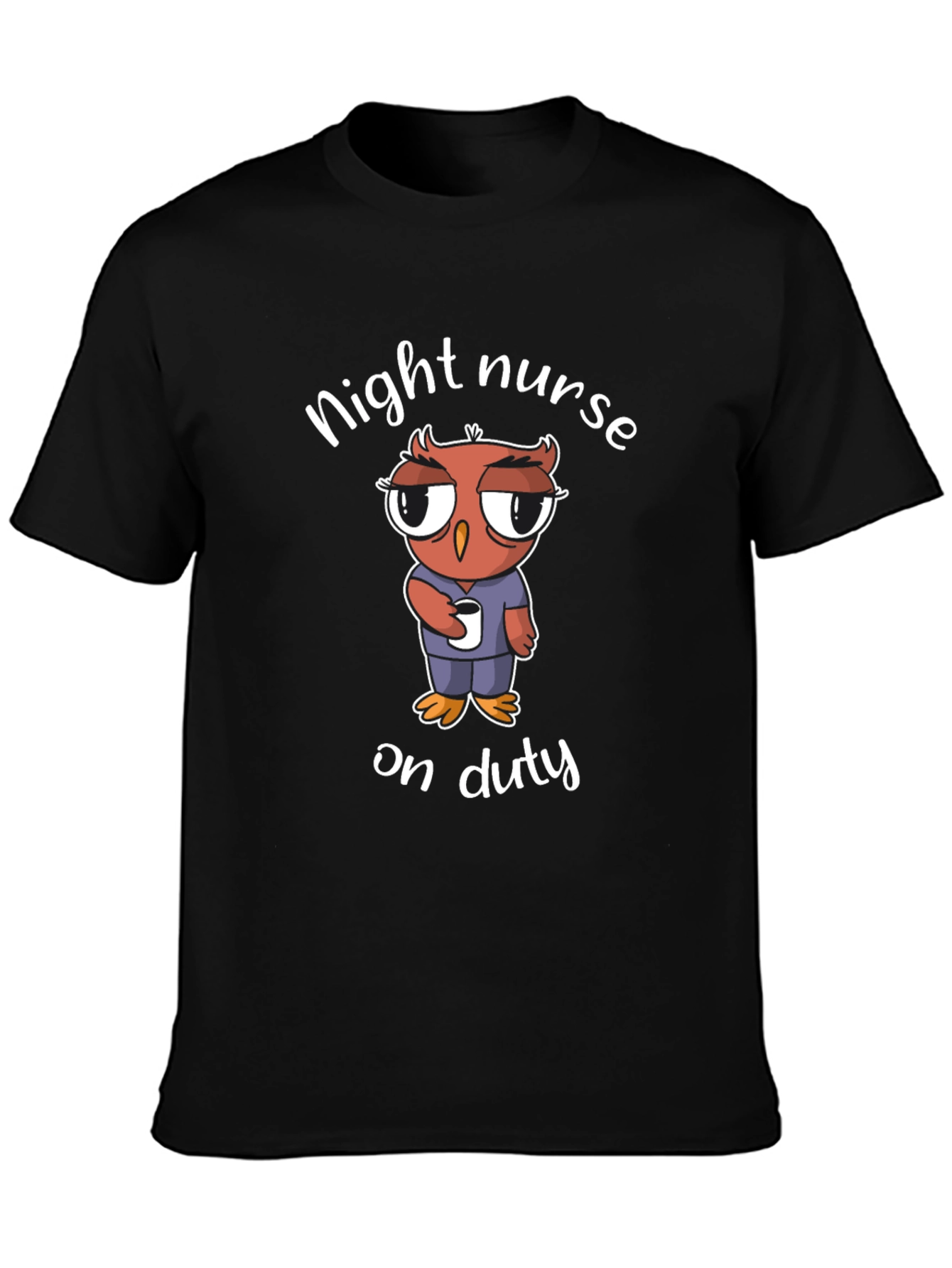 Night Nurse Owl T-Shirt On Duty