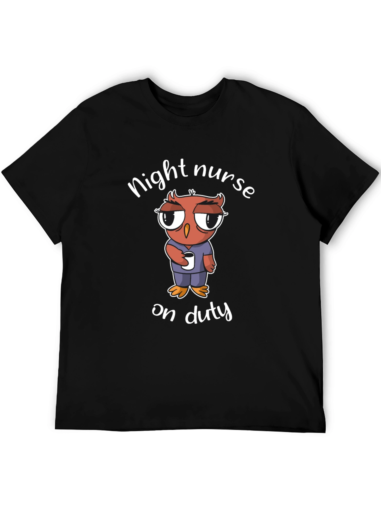 Night Nurse Owl T-Shirt On Duty