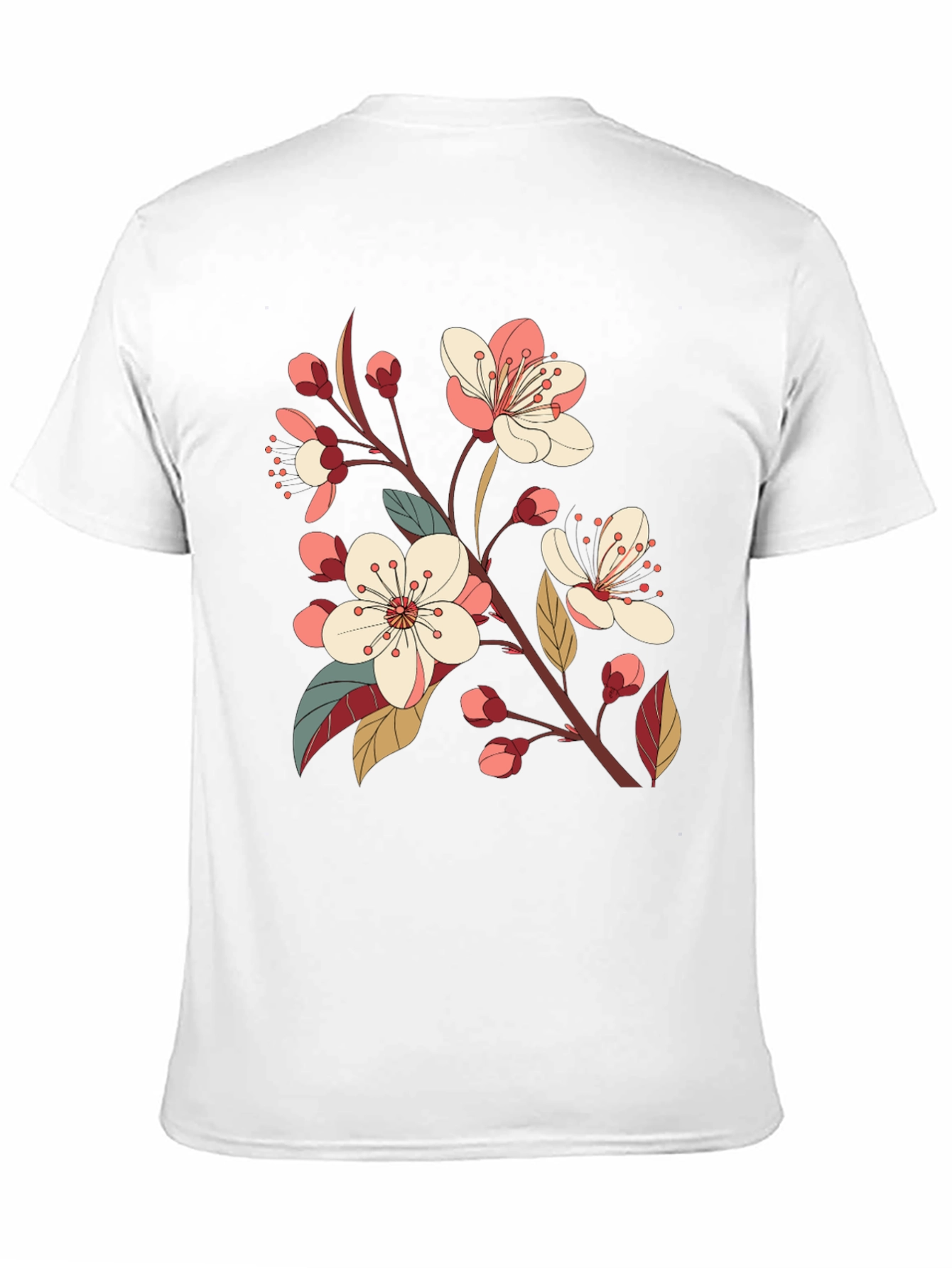 Black Cherry Blossom Graphic Tee