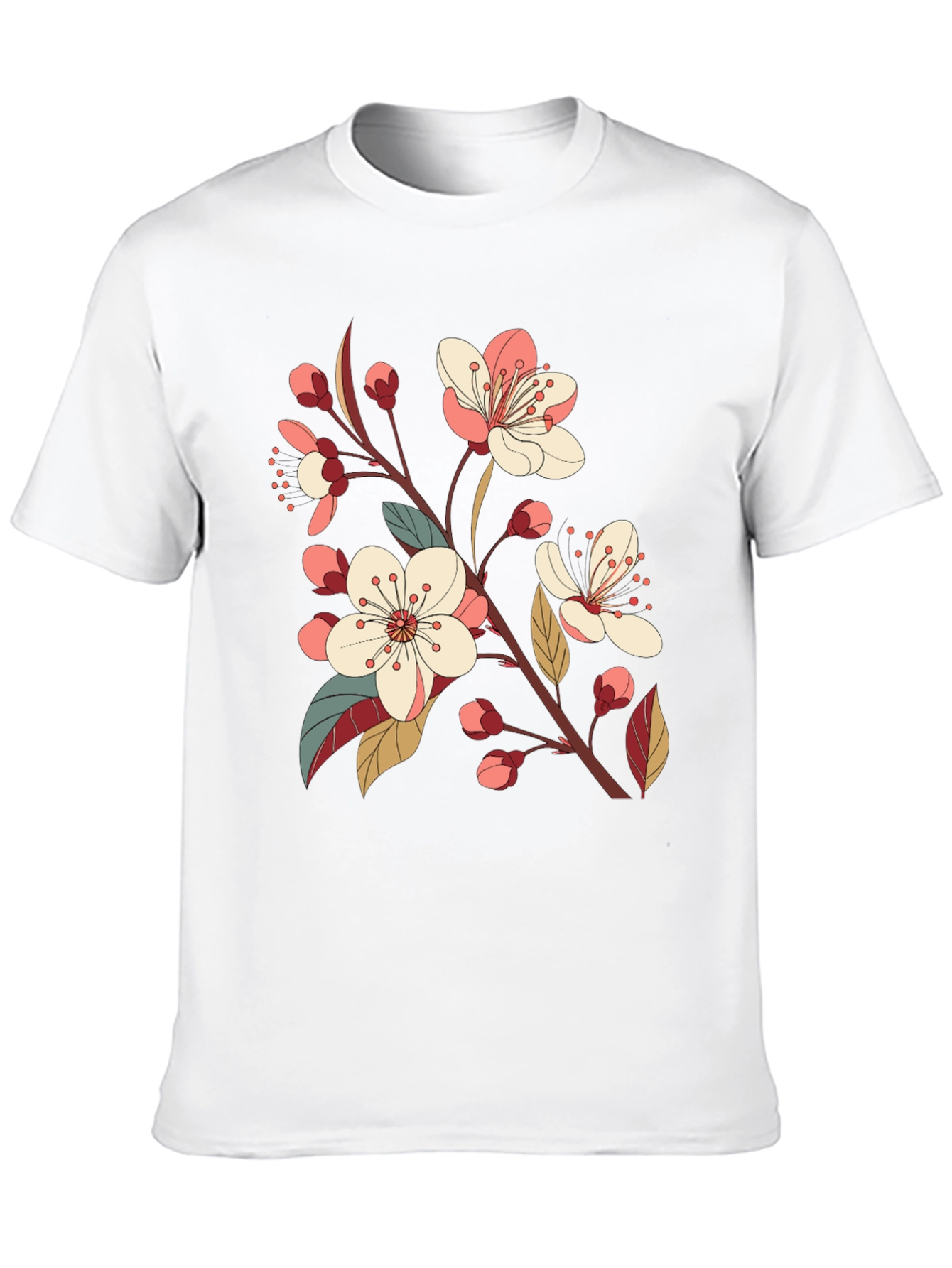 Black Cherry Blossom Graphic Tee