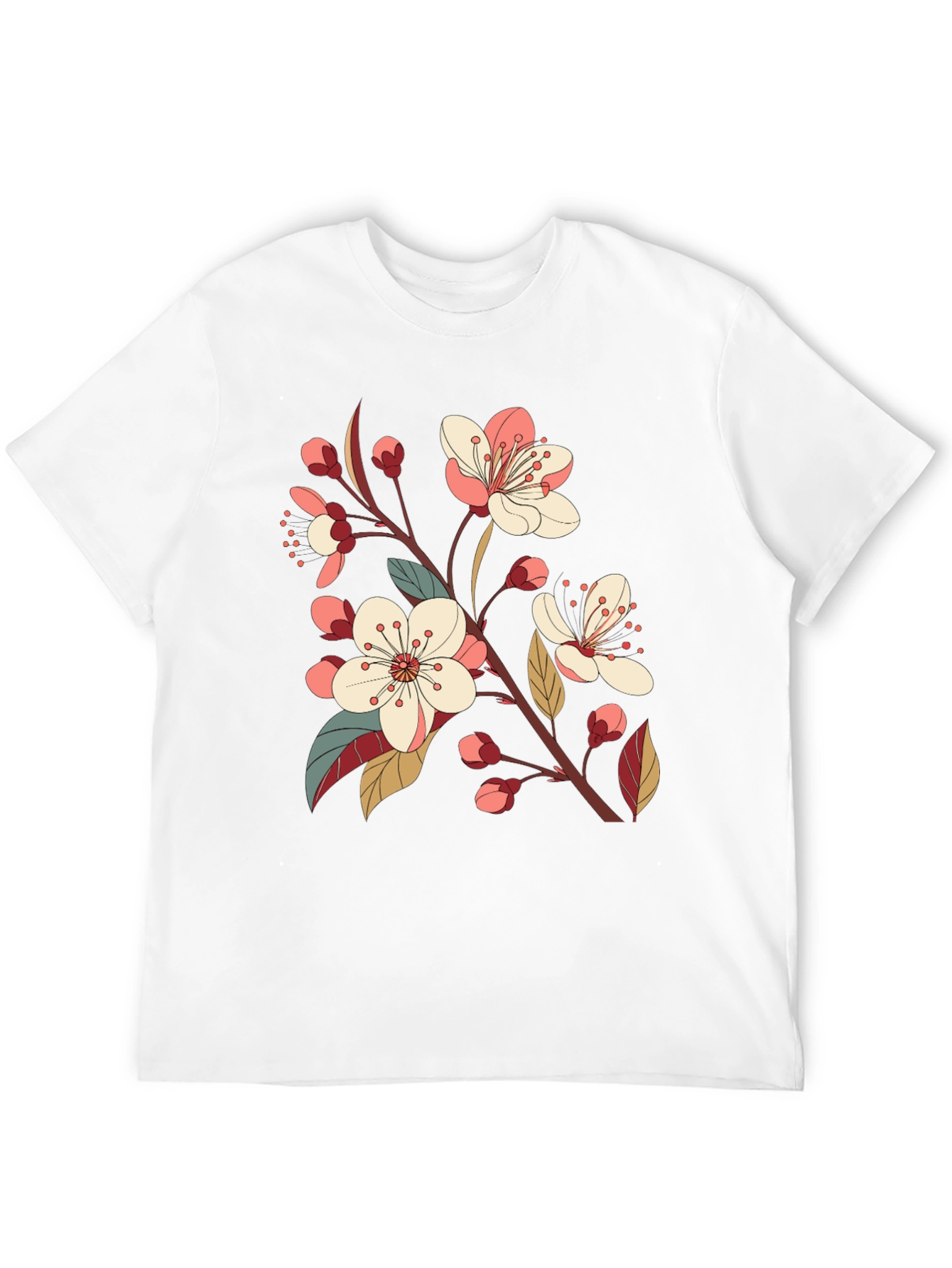 Black Cherry Blossom Graphic Tee
