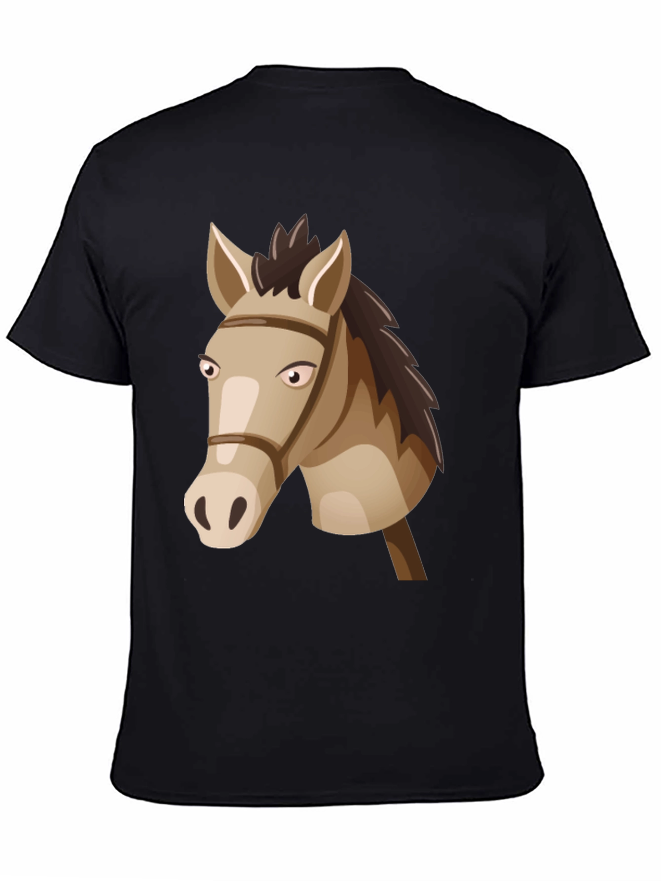 Horse Head Graphic Tee - Black