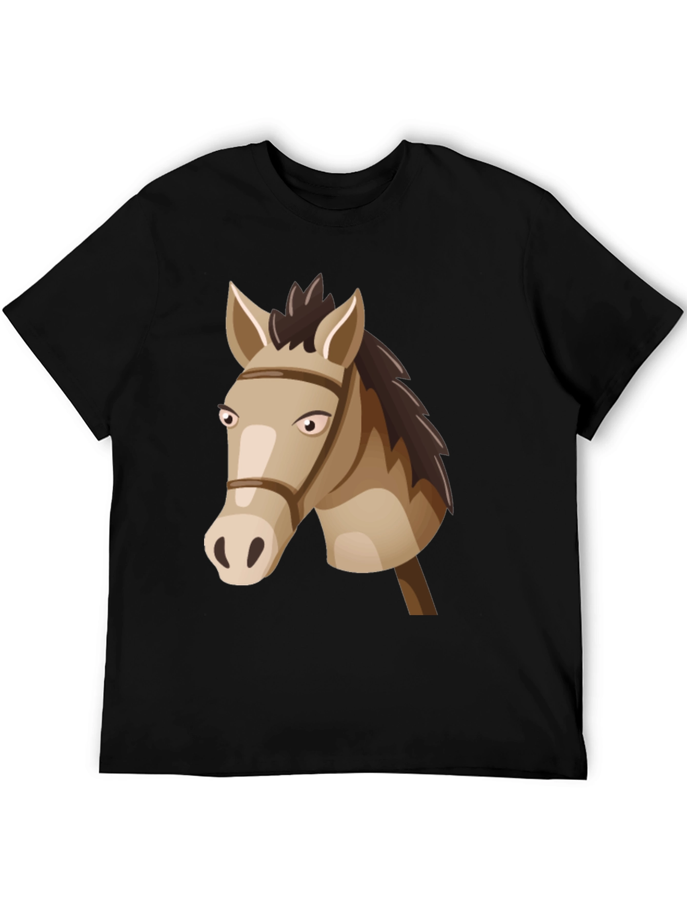Horse Head Graphic Tee - Black